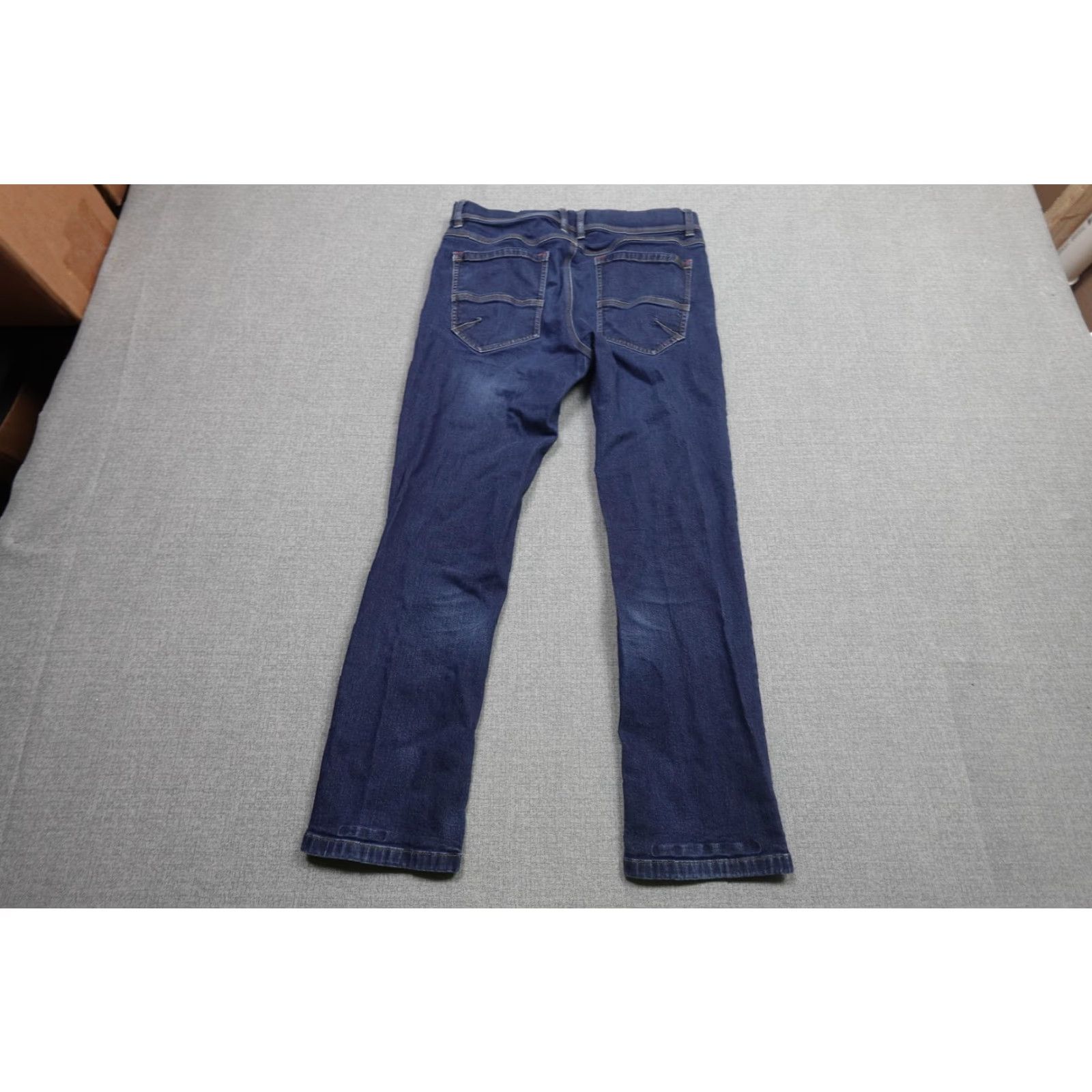 Vintage L.L. Bean Jeans Mens 34x29 Blue Denim Straight Leg Stretch Regular Dark Wash Size US 34 / EU 50 - 4 Thumbnail