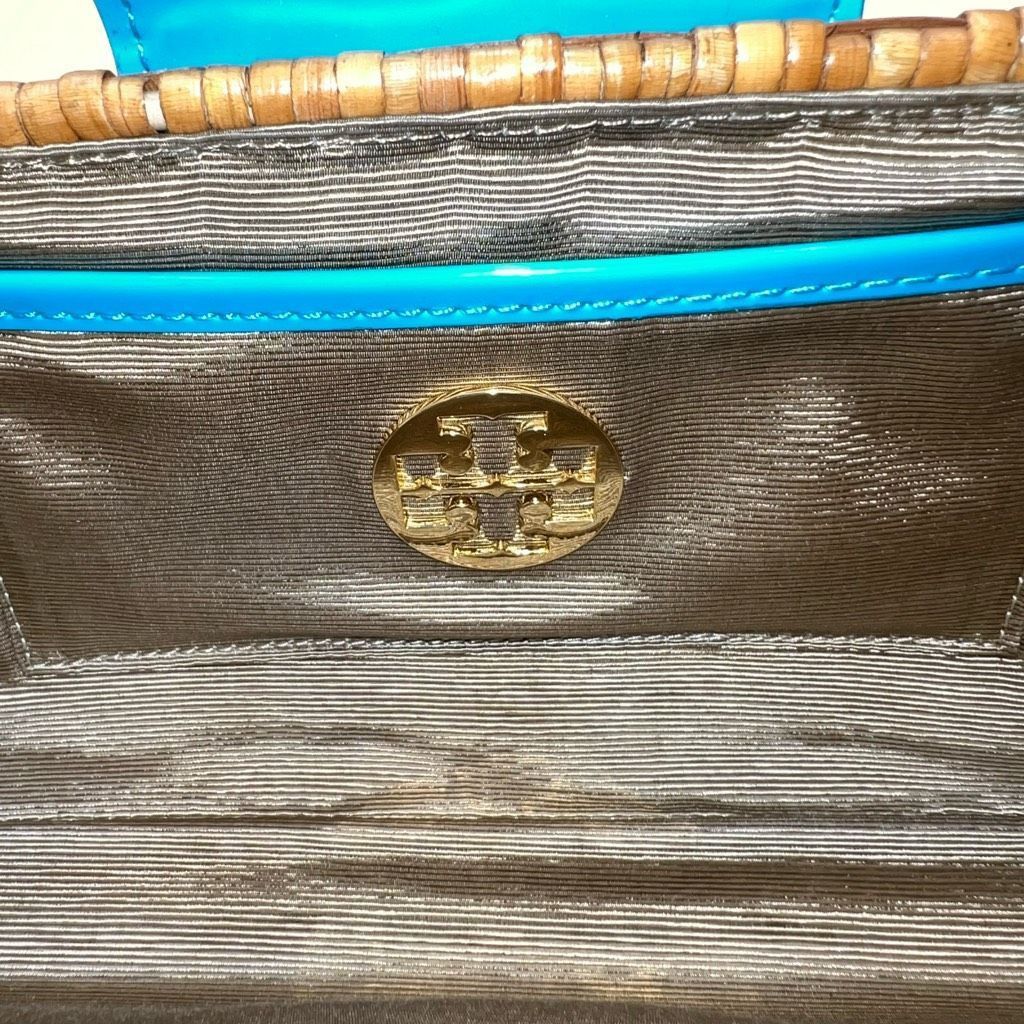 Tory Burch Tory Burch Patent Leather and Wicker Snap Closure Clutch Bag **see photos and description Size ONE SIZE - 10 Thumbnail