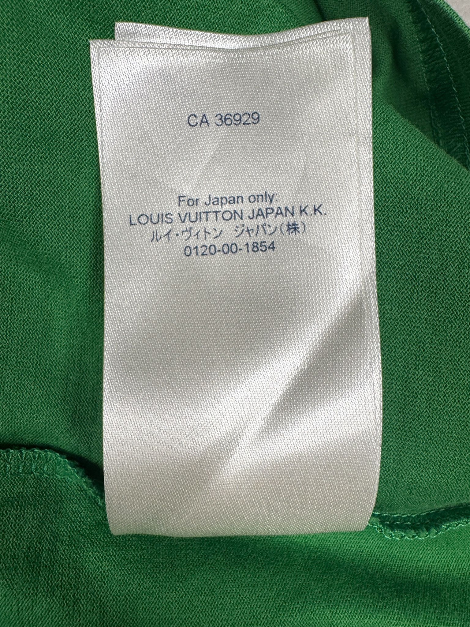 Louis Vuitton Louis Vuitton Green LV Debossed Tee Size US S / EU 44-46 / 1 - 6 Thumbnail