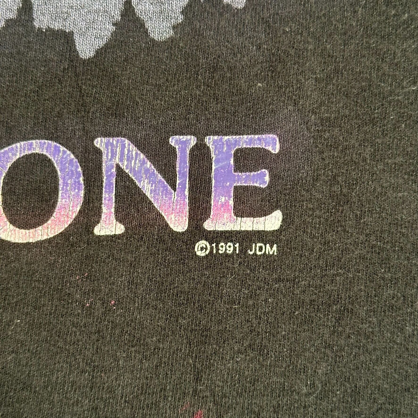 Fruit Of The Loom Vintage 90s Yellowstone Wolf AOP T-Shirt Gorpcore Single Sti Size US XL / EU 56 / 4 - 4 Thumbnail