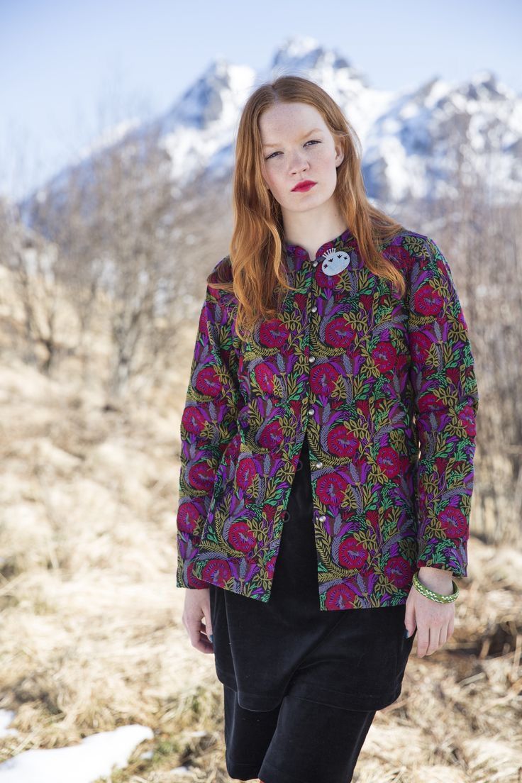 NWT! Gudrun Sjoden Jacke “Sally” Floral Embroidered Jacket