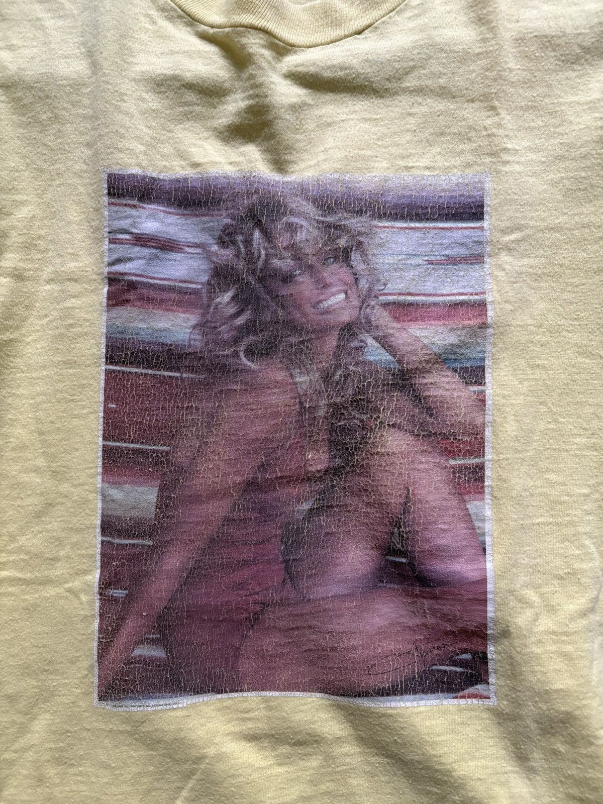 Vintage 1976 Farrah Fawcett Graphic Tee Size US S / EU 44-46 / 1 - 4 Thumbnail