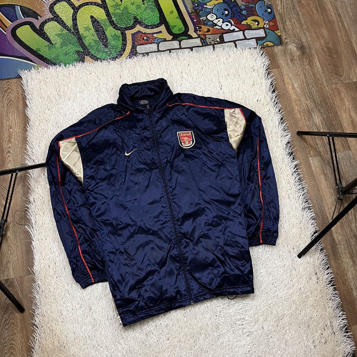 Nike RARE Nike TEAM FC Arsenal Football Soccer Jacket vintage Size US XXL / EU 58 / 5 - 1 Thumbnail