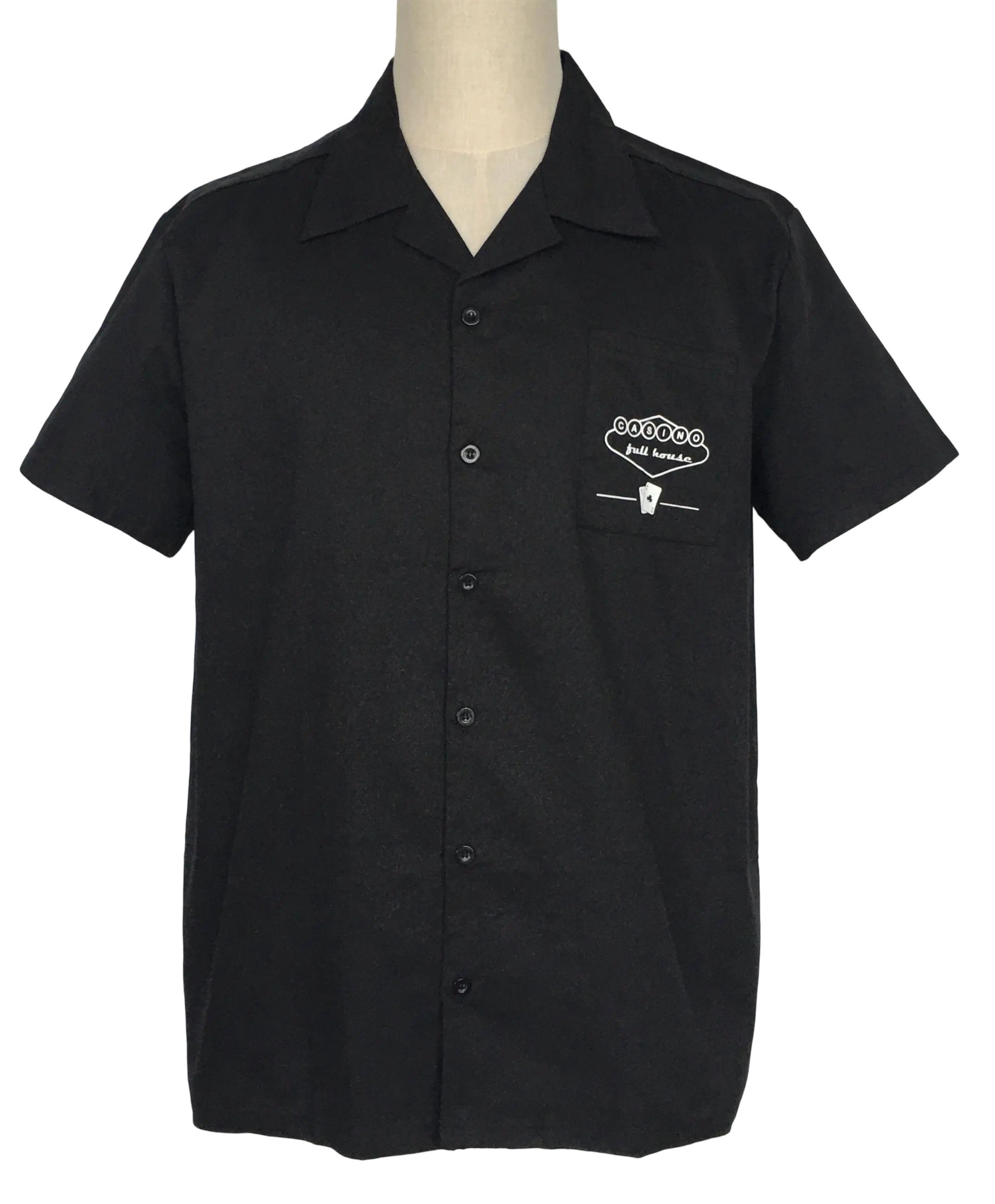 Other Black Men Shirts Solid Color Workshirt Printed On The Pocket Size US XXL / EU 58 / 5 - 1 Thumbnail