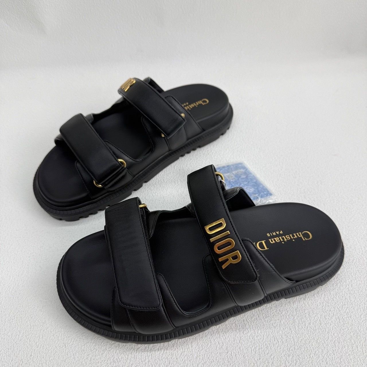 Dior Dior Black Sandals us_6-5 Women Size US 6.5 / IT 36.5 - 1 Thumbnail