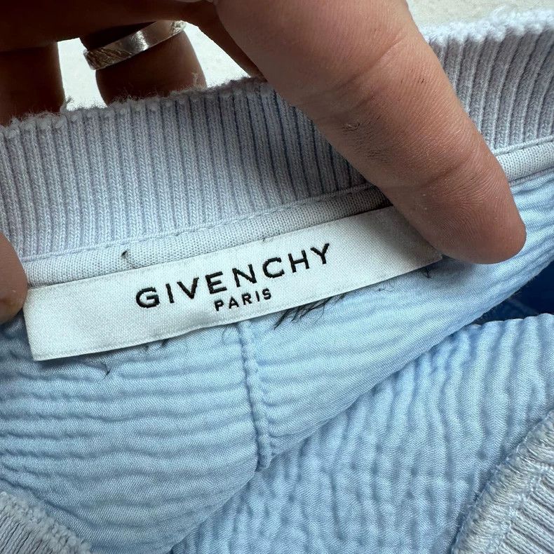 Givenchy Givenchy Ripped Foggy Blue Hoodie Size US M / EU 48-50 / 2 - 3 Thumbnail