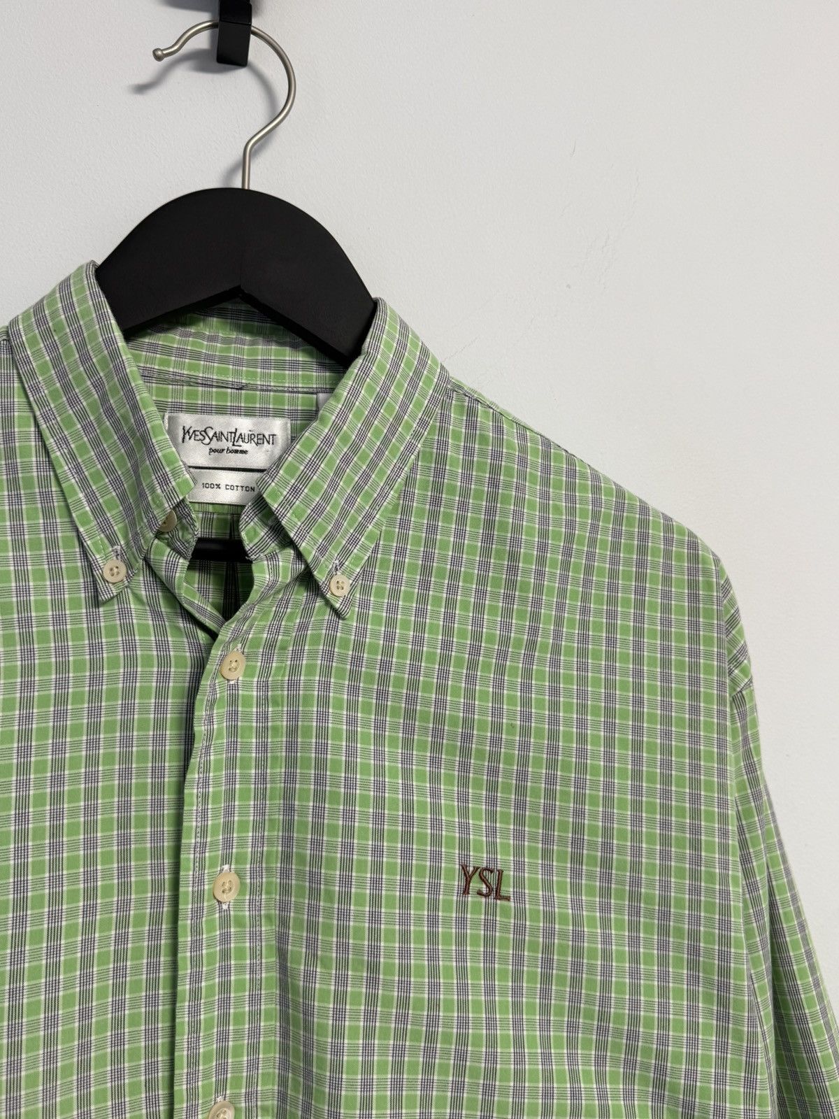 Yves Saint Laurent Ysl Yves Saint Laurent Button Up Shirt Luxury Size US M / EU 48-50 / 2 - 5 Thumbnail