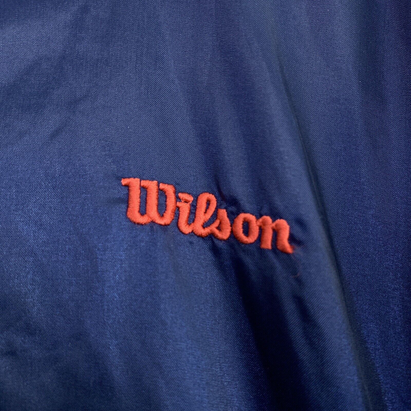 Wilson Wilson Advantage Windbreaker Fleece Blue Red VTG 90s Mens L Size US L / EU 52-54 / 3 - 3 Thumbnail