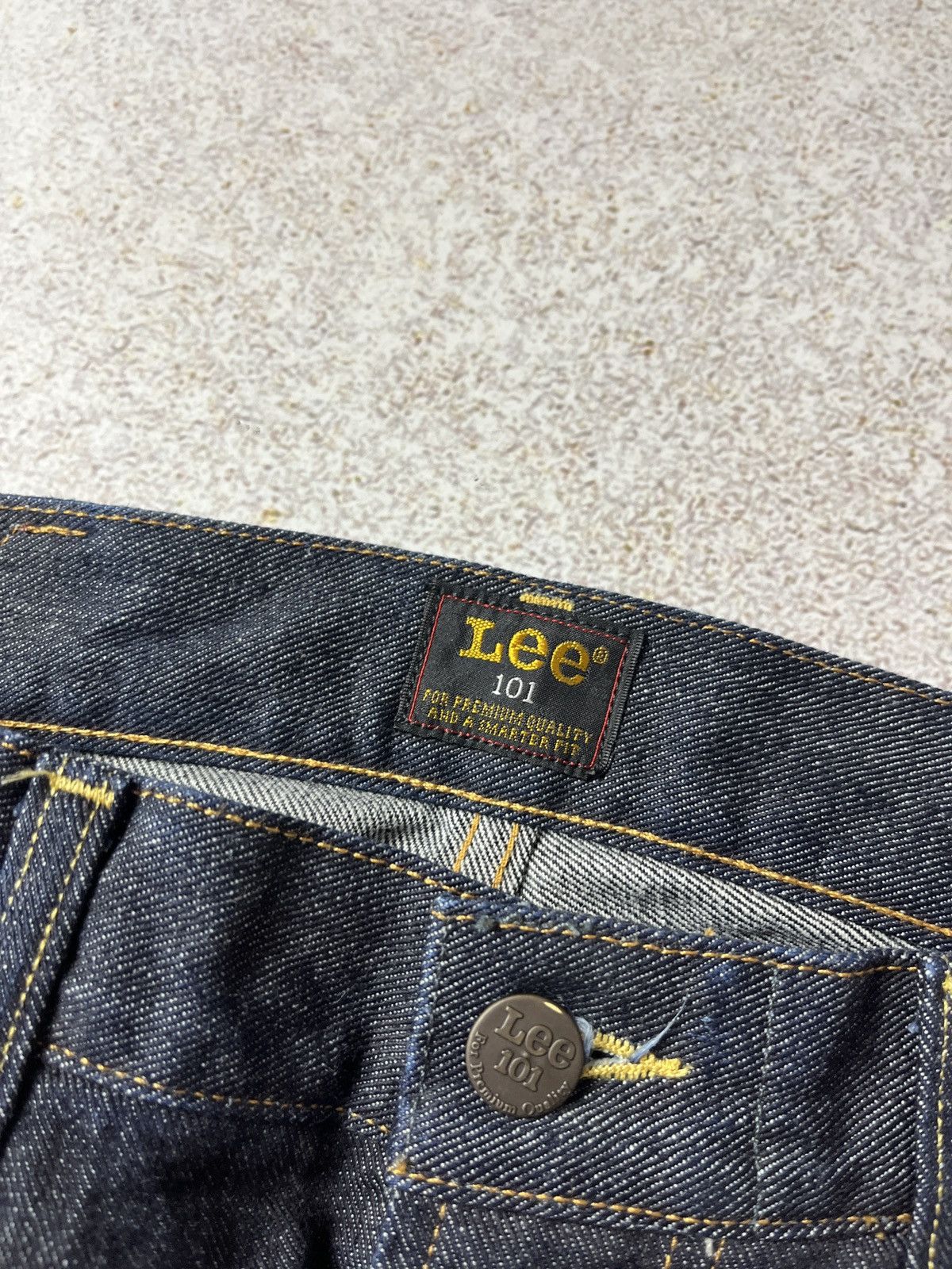 Lee DDP Lee Jeans 32x32 Mens 101Z Raw Selvedge Denim Jeans Size US 32 / EU 48 - 7 Thumbnail