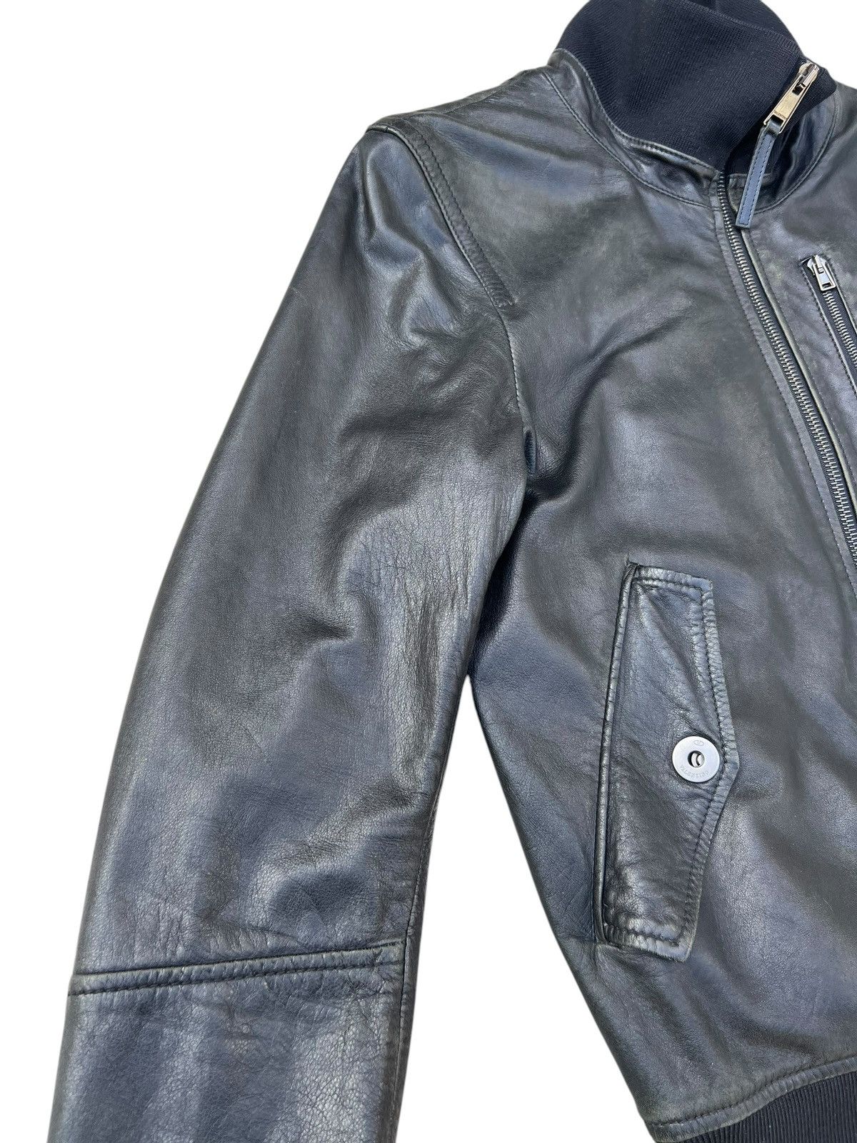 Valentino Valentino Patina Lambskin Leather Bomber Jacket Size US S / EU 44-46 / 1 - 4 Thumbnail