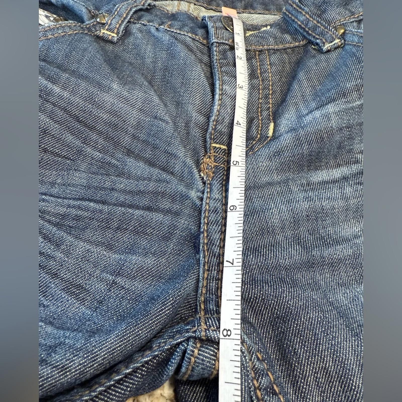 Other Adiktd distressed straight leg denim jeans lace studs 4/28” Size 27" / US 4 / IT 40 - 10 Thumbnail
