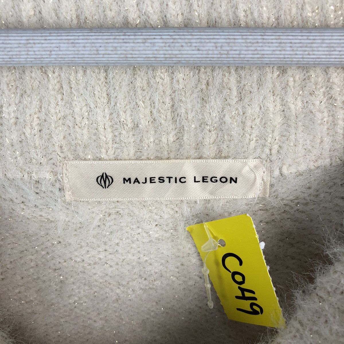 Vintage DLL Majestic Legon Cream Mohair Knitwear #C049 Size M / US 6-8 / IT 42-44 - 9 Thumbnail