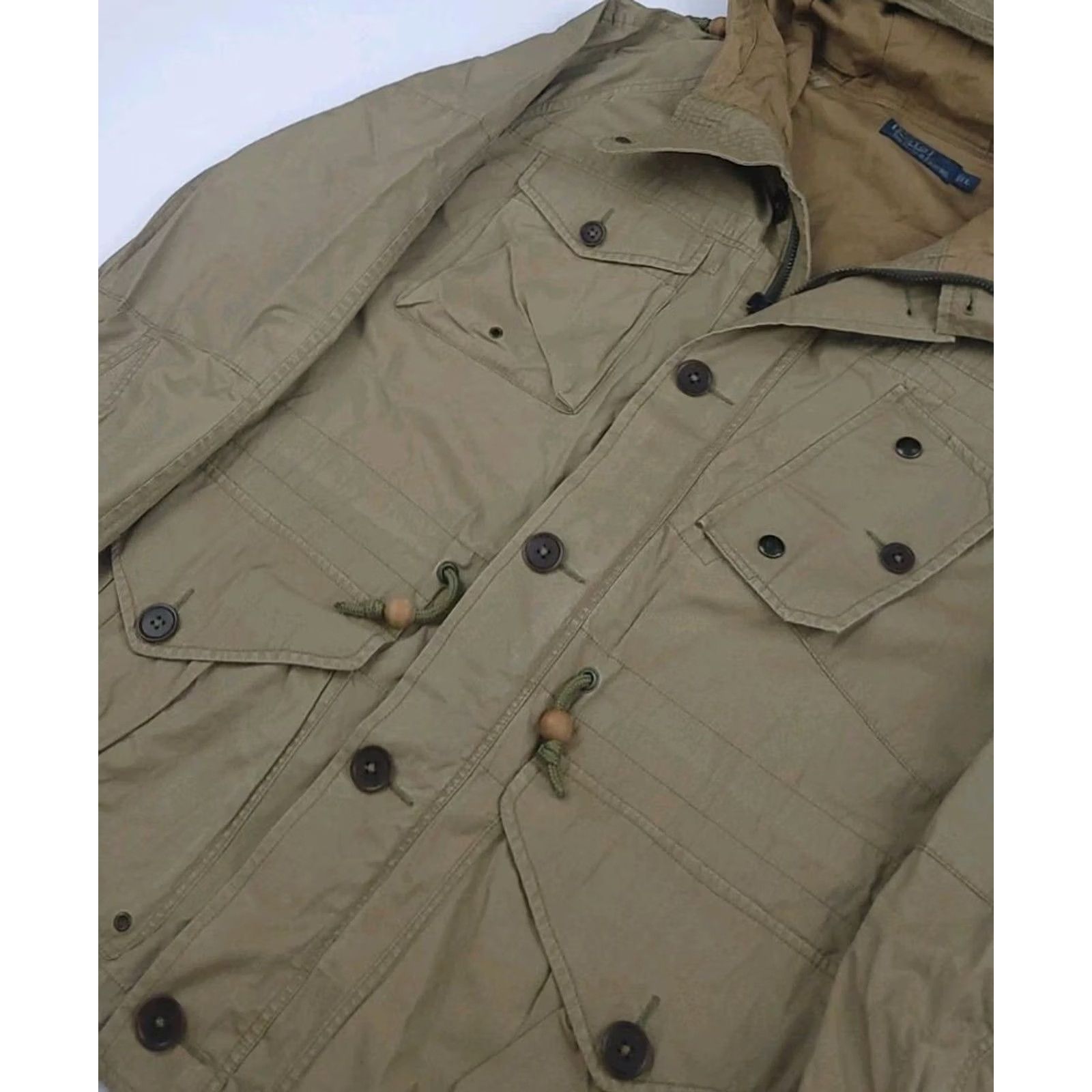 Polo Ralph Lauren Vintage Polo Ralph Lauren Utility Parka Jacket Rare Tan Tech Field Outdoors RL Size US L / EU 52-54 / 3 - 2 Thumbnail