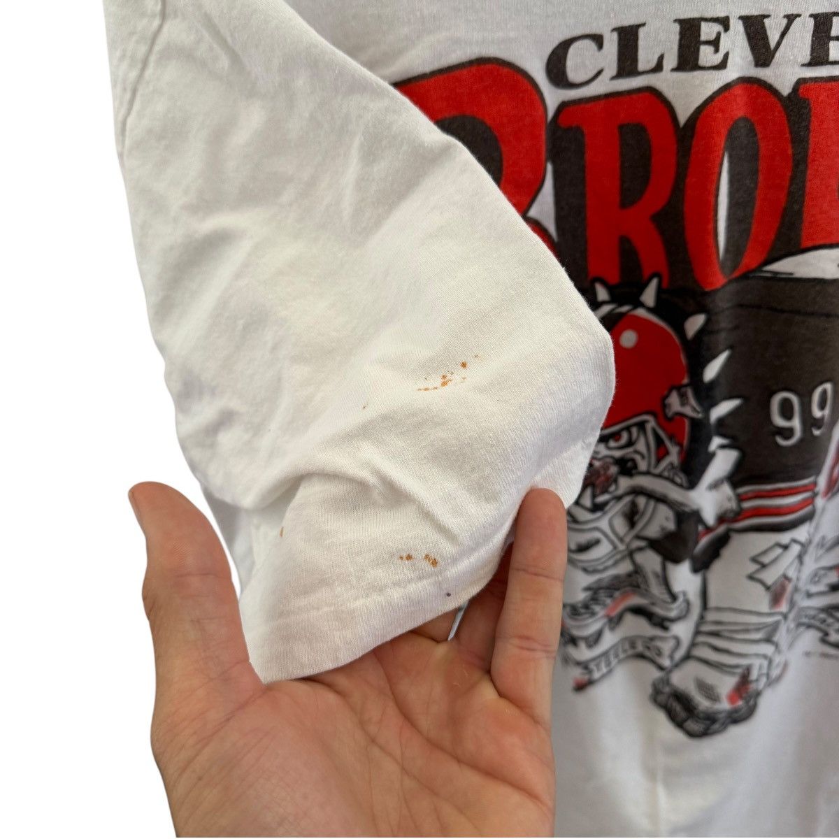 Vintage vintage cleveland browns dog pound single stitch t shirt Size US XL / EU 56 / 4 - 7 Thumbnail
