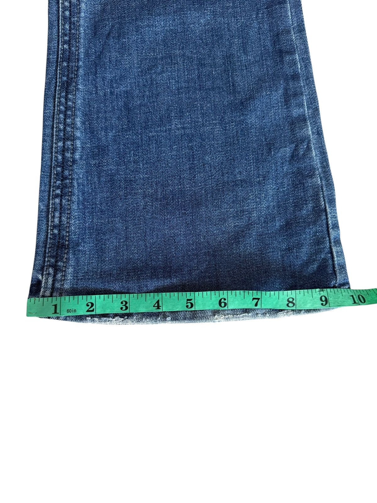 Tornado Mart Flared Jeans Plastic Boy Gly USA Made Nice Design Denim Size US 33 - 14 Thumbnail
