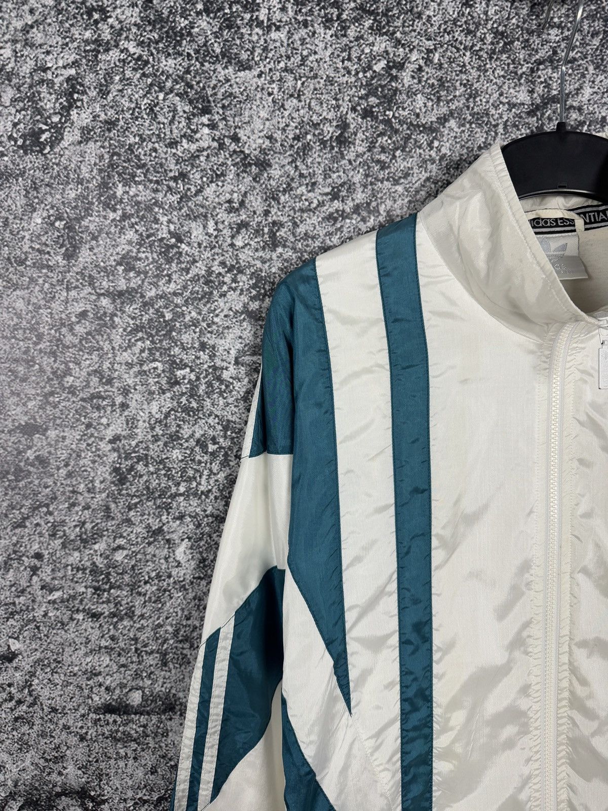 Adidas Men’s Adidas Vintage 90s Nylon Track Jacket Retro Y2K Size M Size US M / EU 48-50 / 2 - 2 Thumbnail