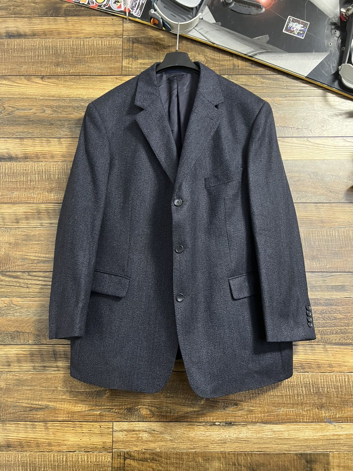 Burberry BURBERRY Vintage Jacket Coat Blazer Wool Viscose Size 52R - 2 Thumbnail