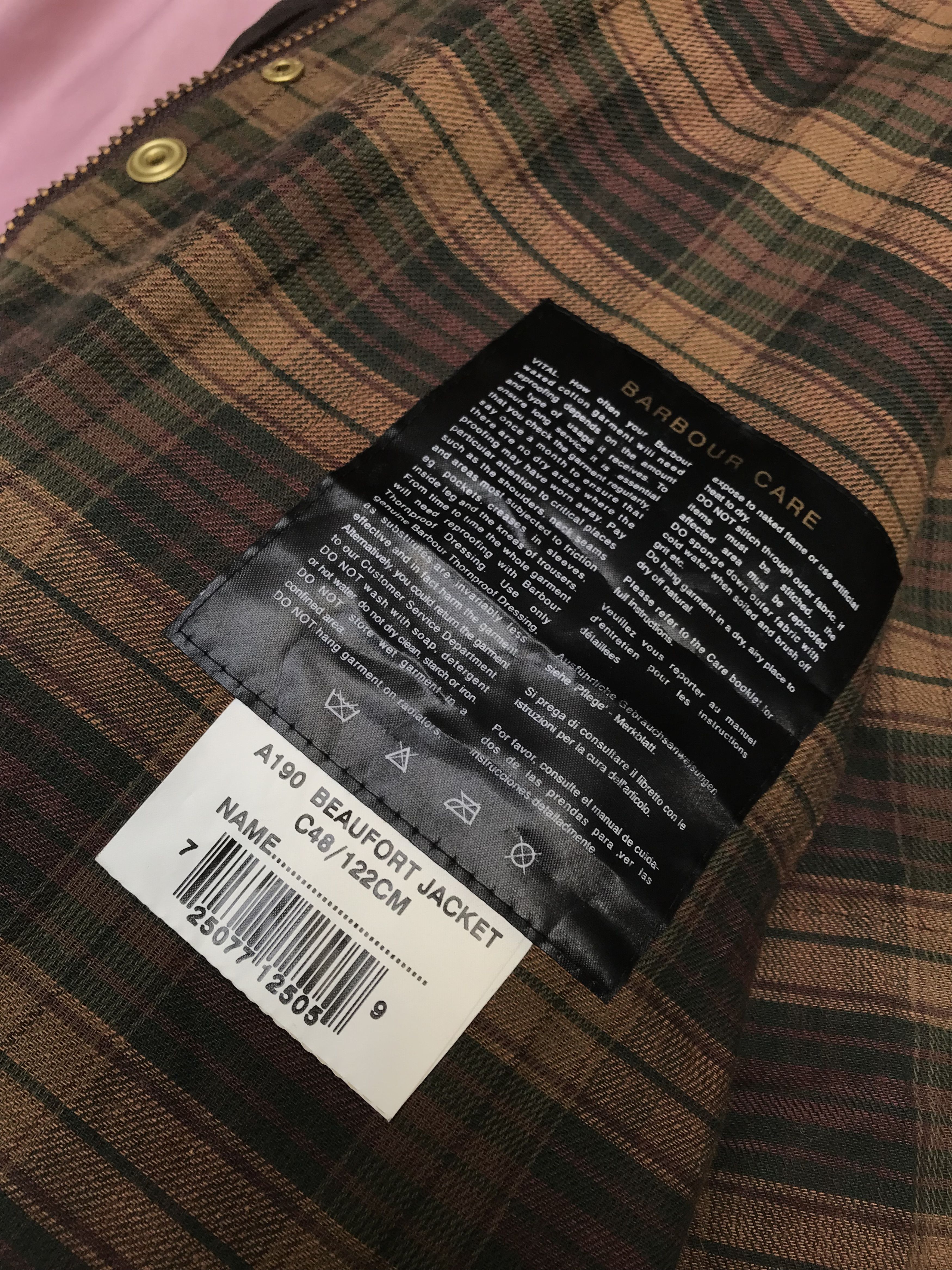Barbour BARBOUR BEAUFORT WAXED JACKET, cotton still waxed Size US XL / EU 56 / 4 - 14 Thumbnail