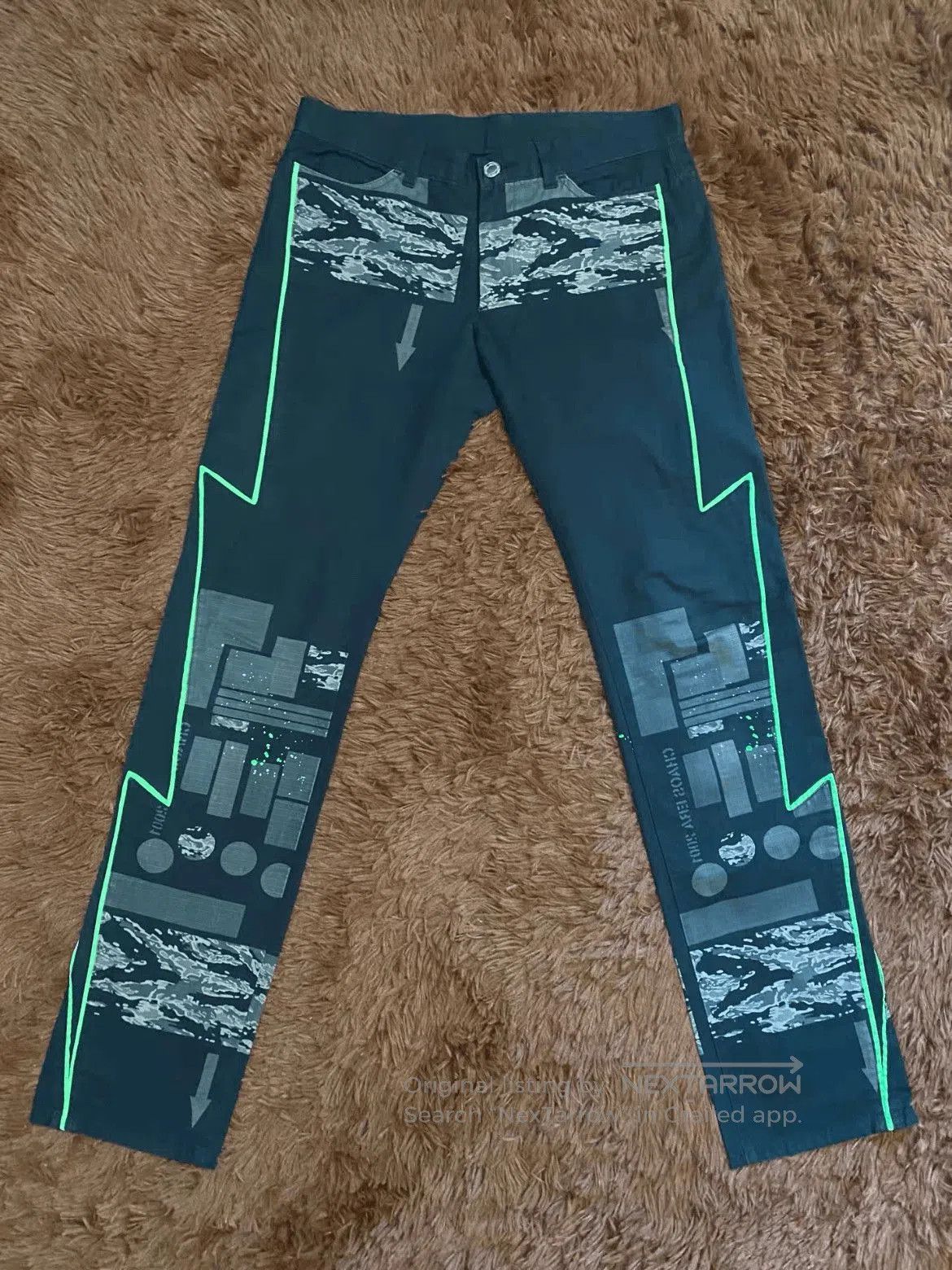 Sz M Undercover 01SS Pattern Patches Pants.