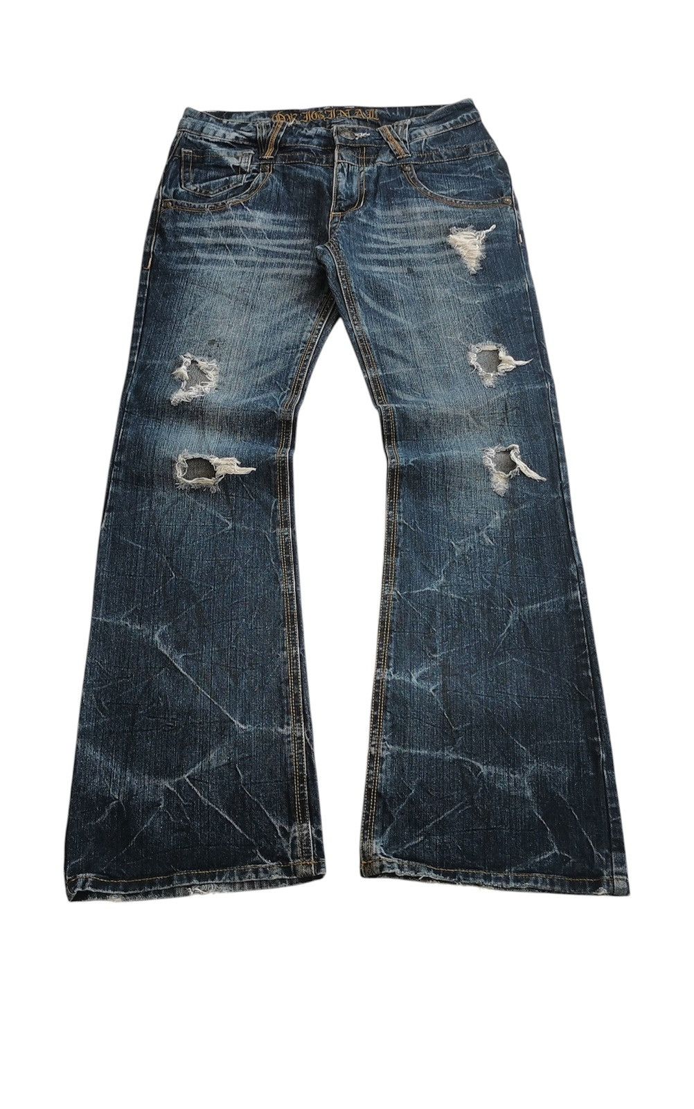 Japanese Brand Bootcut Original Jeans Japan Distressed Clawmark Denim Size US 30 / EU 46 - 1 Thumbnail