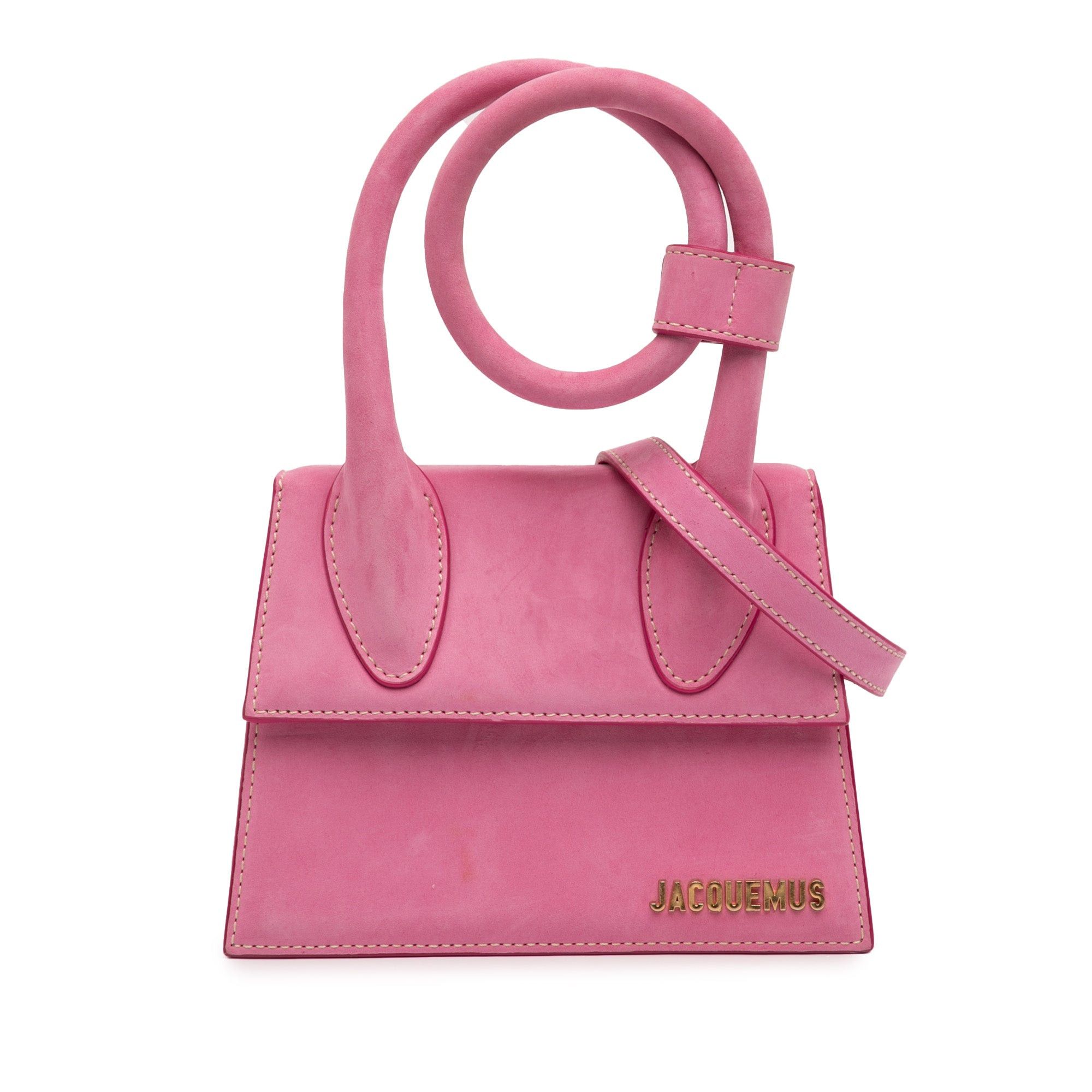 Jacquemus Nubuck Le Chiquito Noeud Size ONE SIZE - 1 Thumbnail