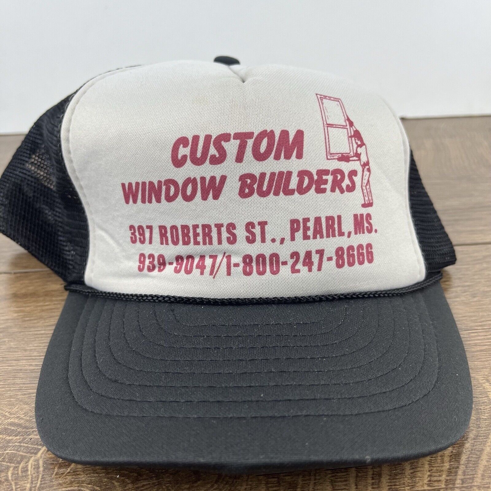 Other Custom Window Builders Snapback Hat Black Hat Adjustable Bla Size ONE SIZE - 3 Thumbnail