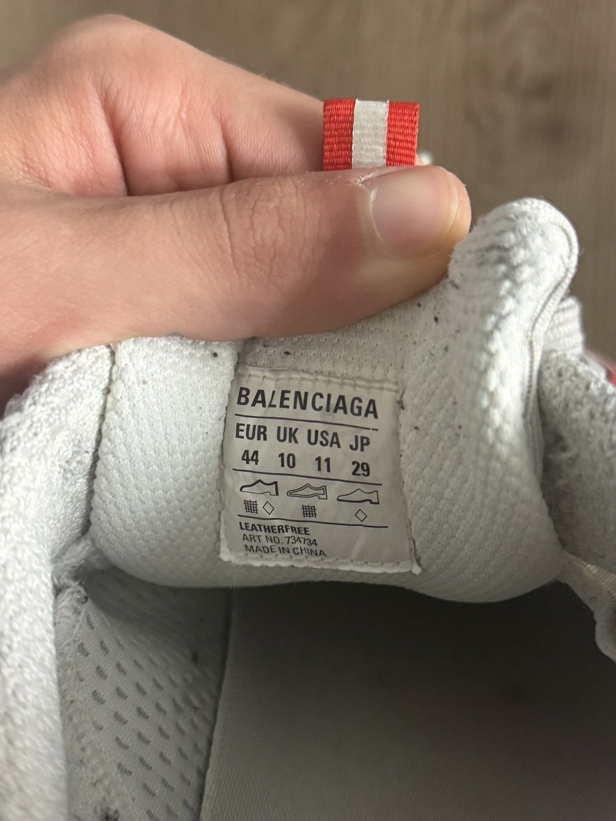 Balenciaga Balenciaga 3XL Runner Red/Silver Size 44 Size US 11 / EU 44 - 6 Thumbnail