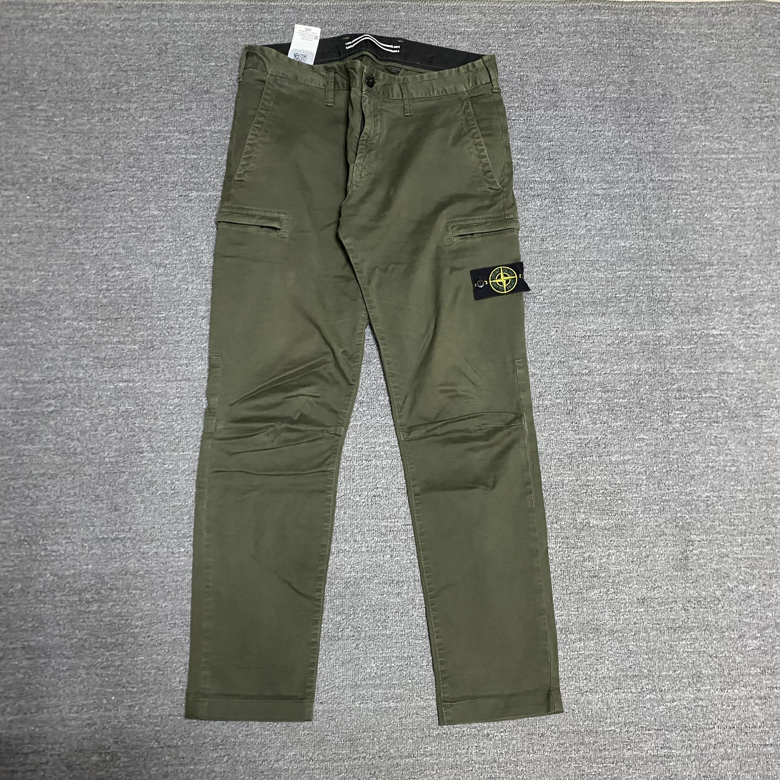 Stone Island Stone Island Cuff Logo Washed Pants Size US 32 / EU 48 - 1 Thumbnail