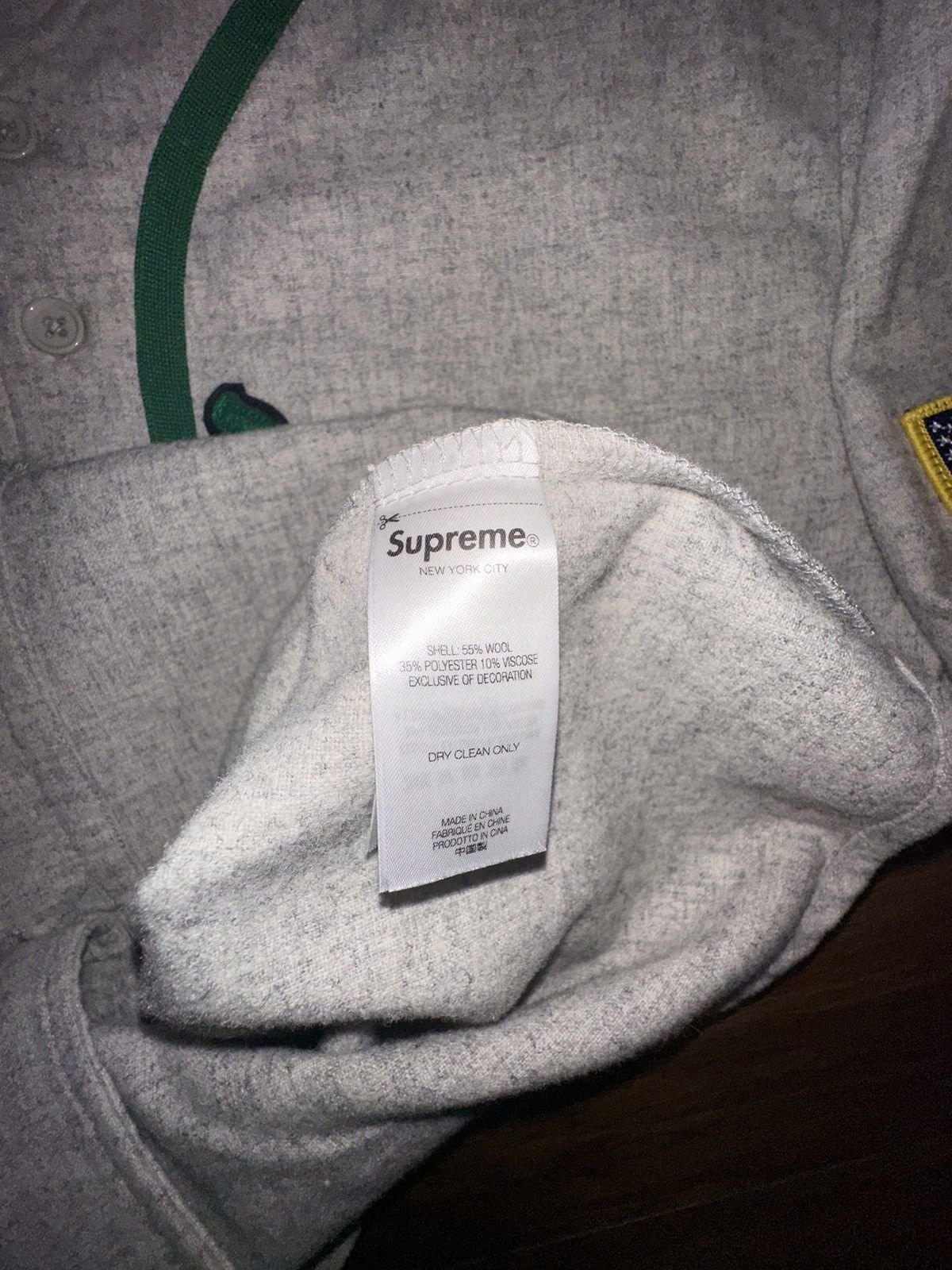Mitchell & Ness × Supreme Supreme mitchell and ness wool baseball jersey Size US M / EU 48-50 / 2 - 6 Thumbnail