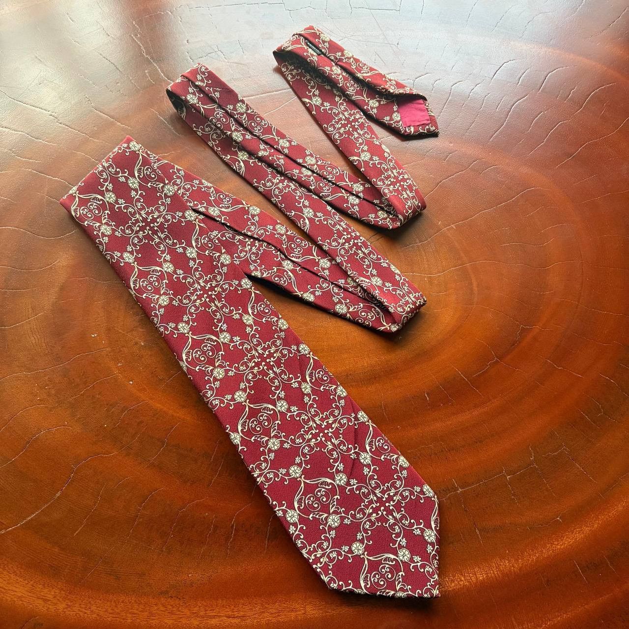 Christian Dior Monsieur Vintage Christian Dior Monsieur Silk Floral Pattern Neck Tie Size ONE SIZE - 2 Thumbnail