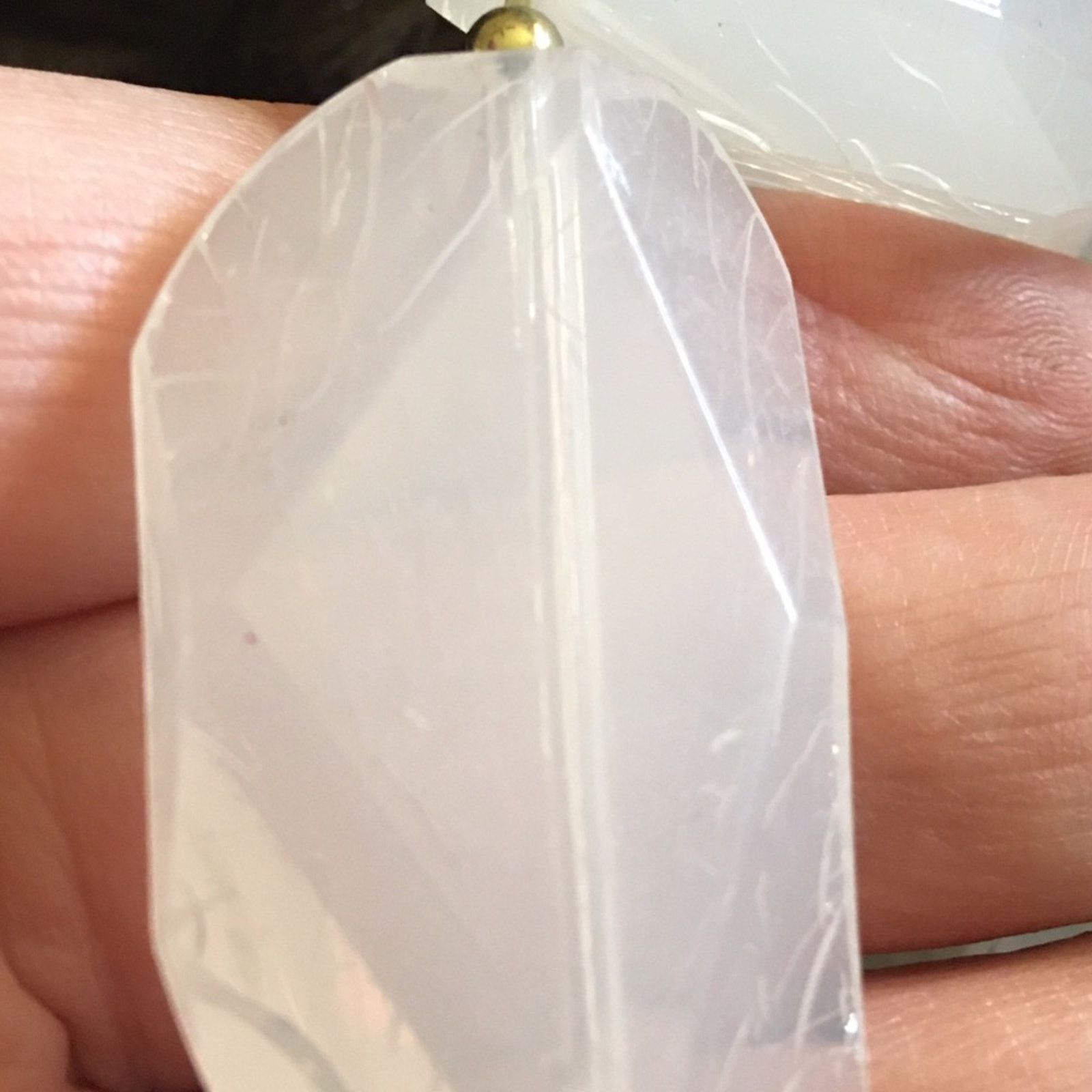 Jewelry Large chunky ice cube faceted bead necklace Size ONE SIZE - 7 Thumbnail