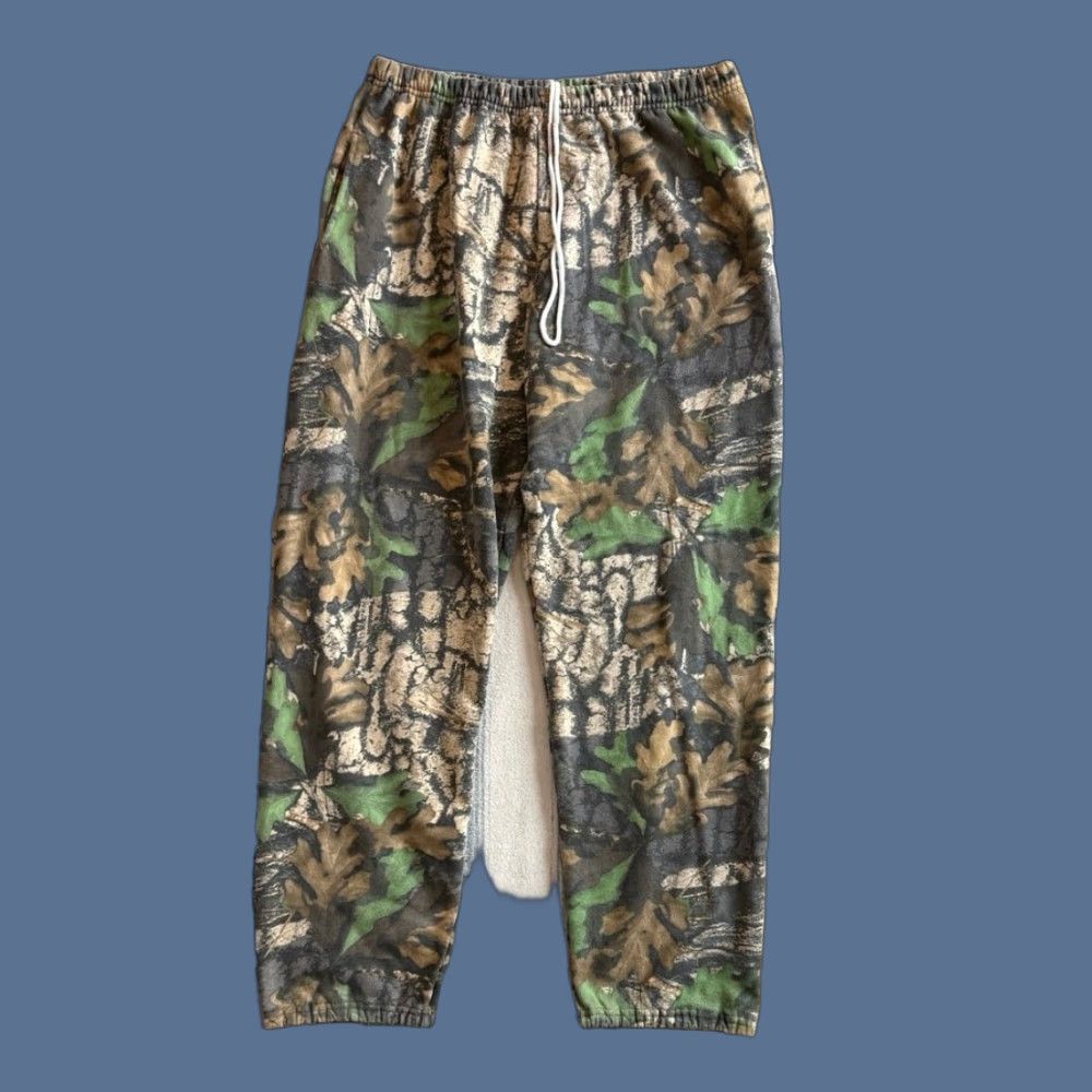 Jerzees VINTAGE Jerzees Sweatpants Camouflage 2XL Pants Mens Brown Camouflage 90s Grunge Skate Hunting Outdoor Size US 39 - 1 Thumbnail