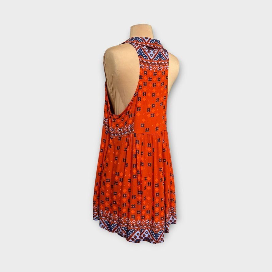 Free People Free People Charlotte Tunic Small Red Rust Boho Sleeveless R Size S / US 4 / IT 40 - 4 Thumbnail