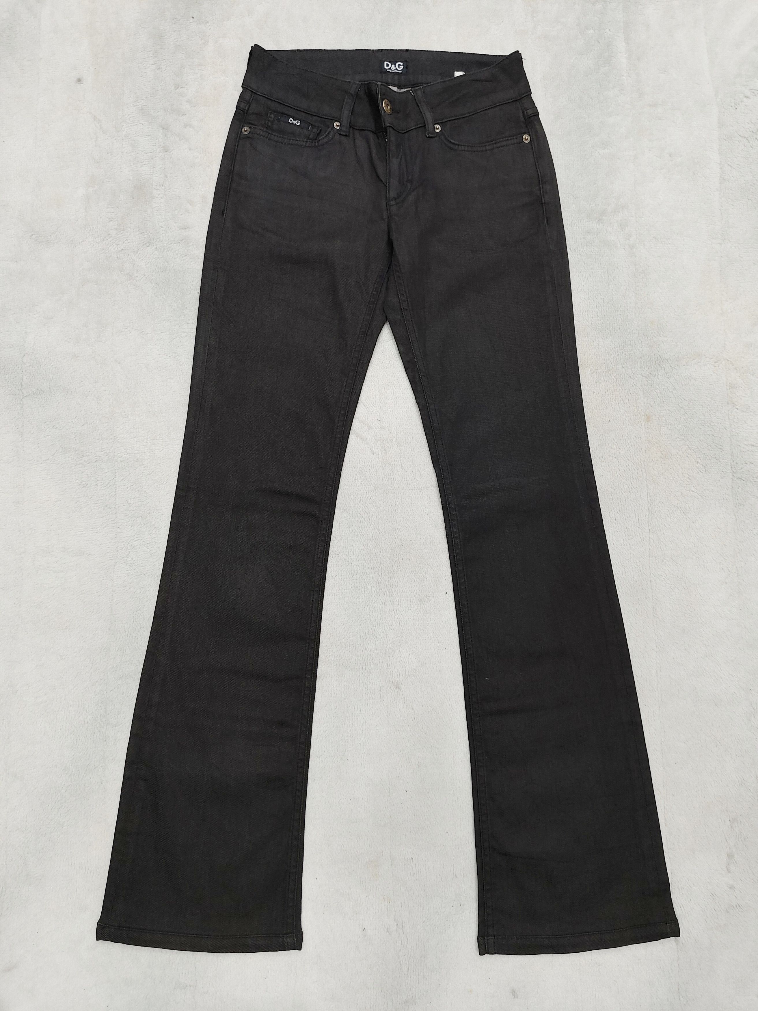Dolce & Gabbana DOLCE GABBANA❤️‍🔥"COOL" Low Waist Y2k Bootcut Wax Jeans Size 28" / US 6 / IT 42 - 4 Thumbnail