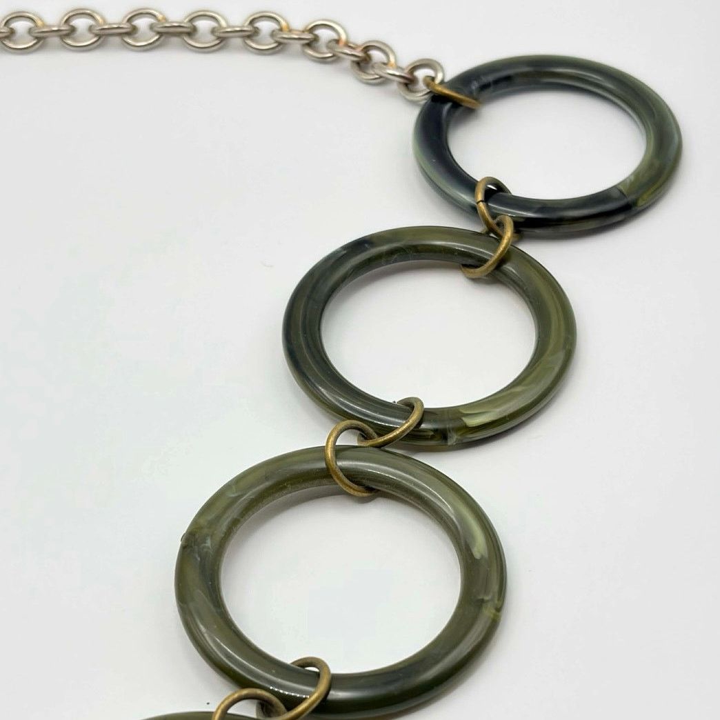 Other Y2K Green & Gold Ring Belt Size ONE SIZE - 3 Thumbnail