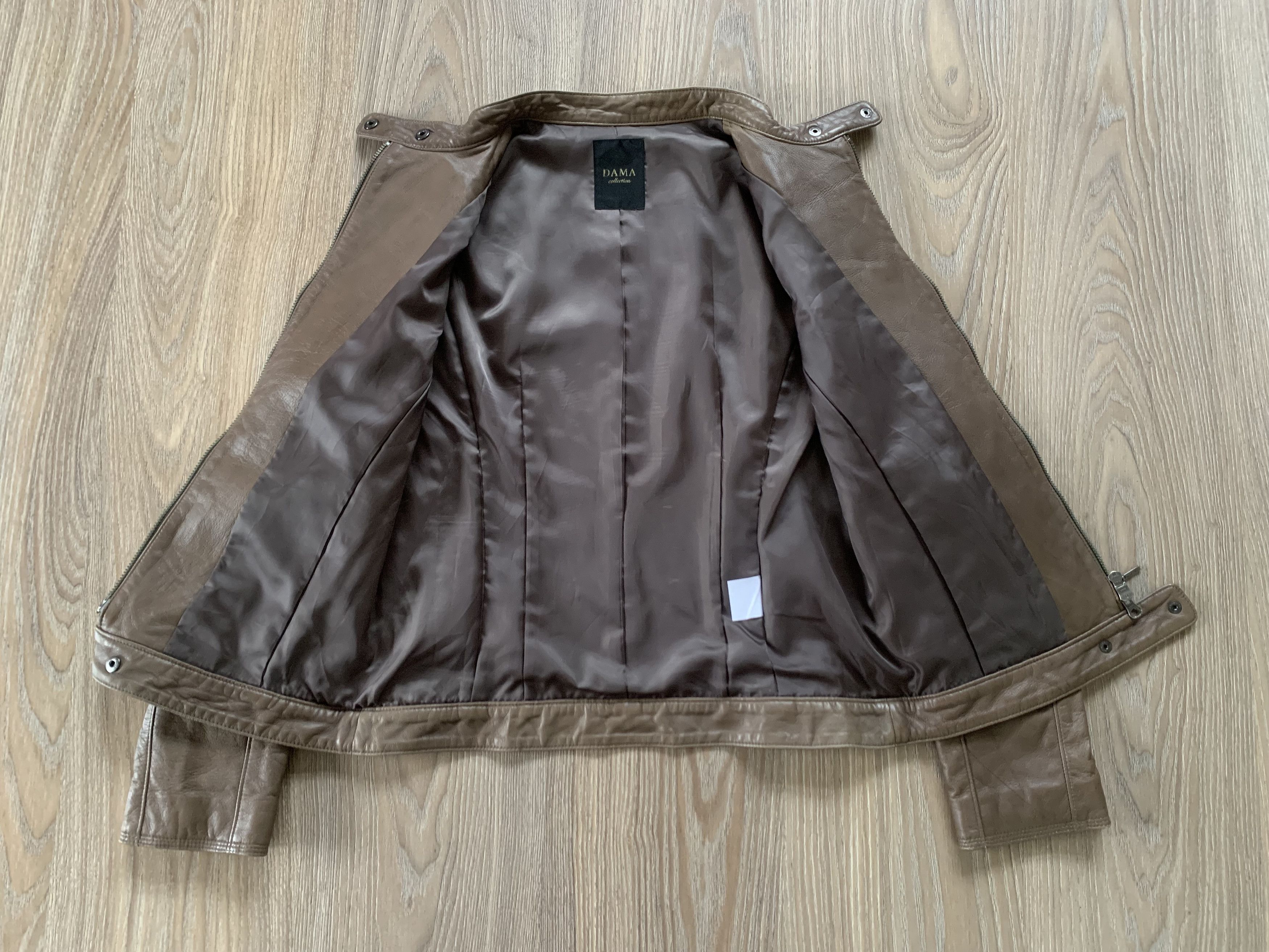 Other Dama Collection Womens Brown Leather Jacket Size S / US 4 / IT 40 - 4 Thumbnail