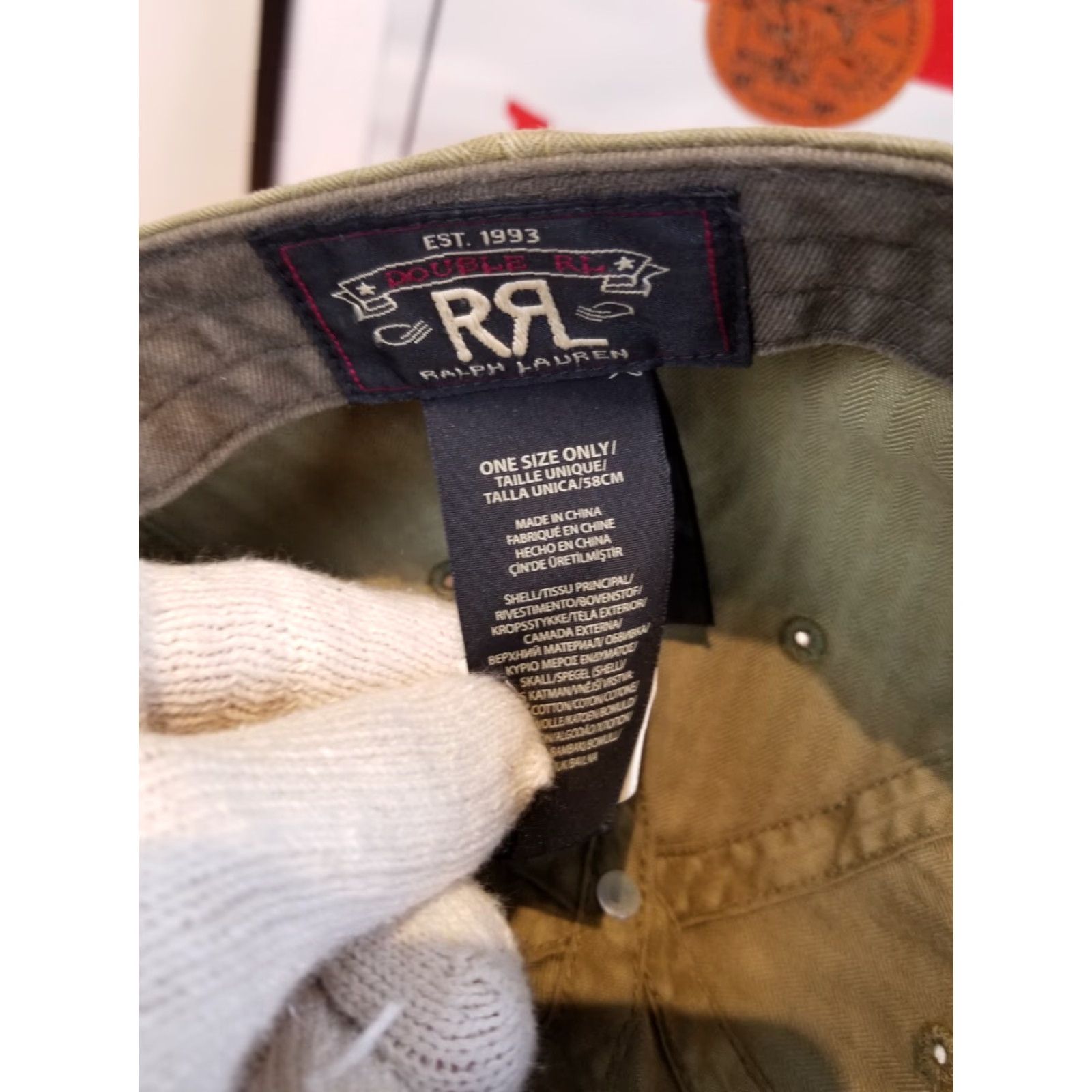 Vintage VINTAGE RRL HERRINGBONE ARMY GREEN HAT ONE SIZE Baseball Cap Mens YXS? Size ONE SIZE - 6 Thumbnail