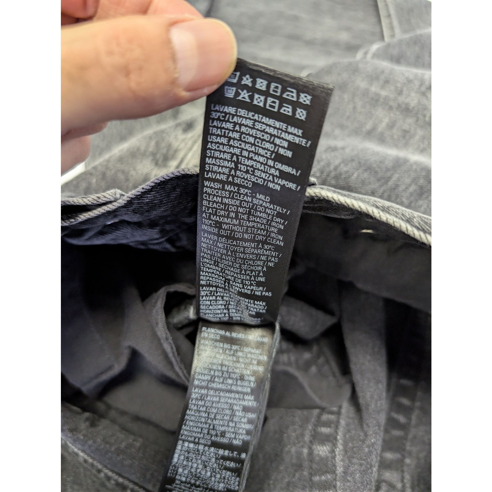 Balenciaga o1rshd1 Flared Pants 1090 Organic Japanese Denim in Noir Size US 30 / EU 46 - 18 Thumbnail