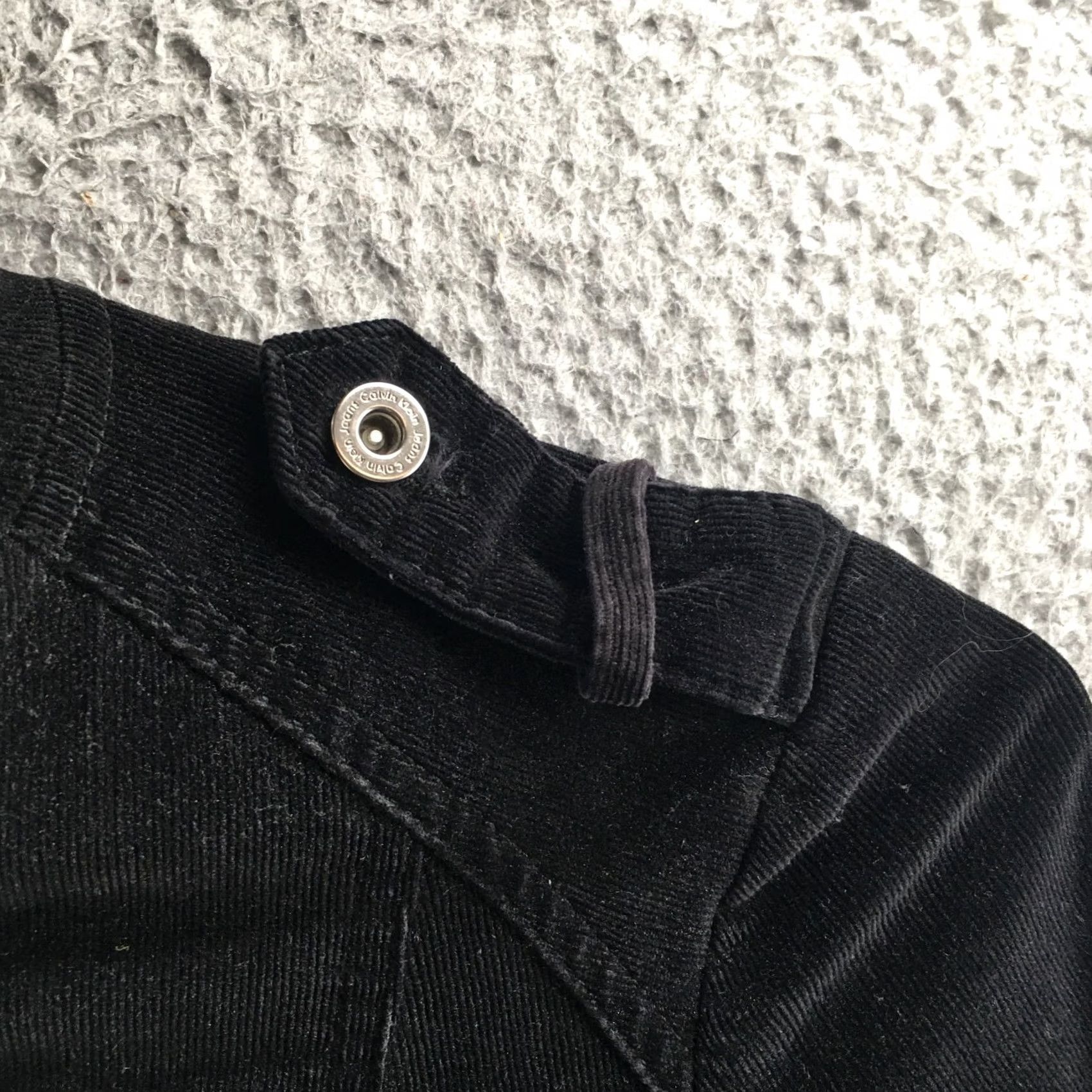 Calvin Klein Calvin Klein Jeans Corduroy Jacket Womens Large Black Long Sleeve Button Up Y2K Size L / US 10 / IT 46 - 4 Thumbnail