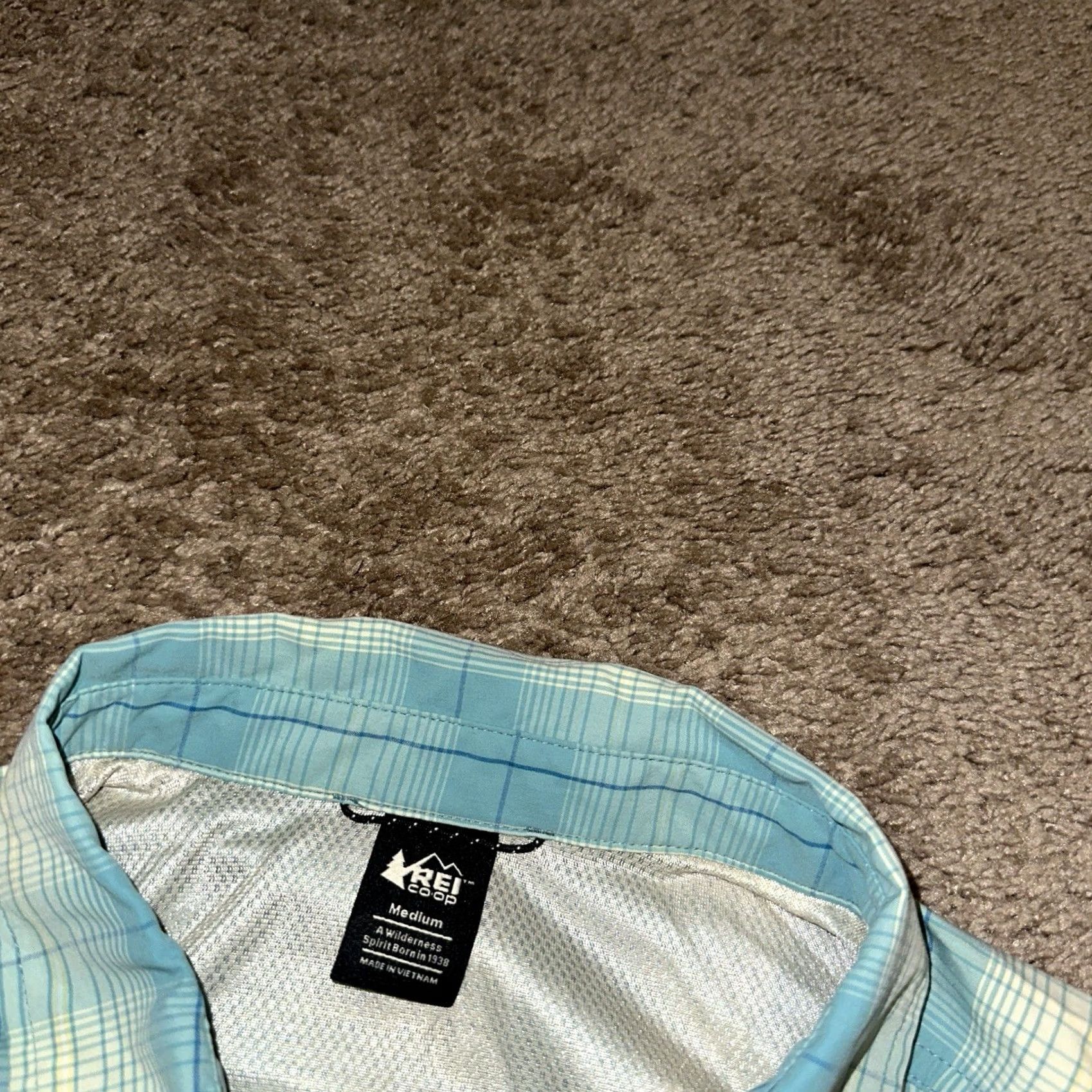 Vintage REI Shirt Men Medium Collared Green Lightweight Hiking Performance Outdoor Size US M / EU 48-50 / 2 - 2 Thumbnail