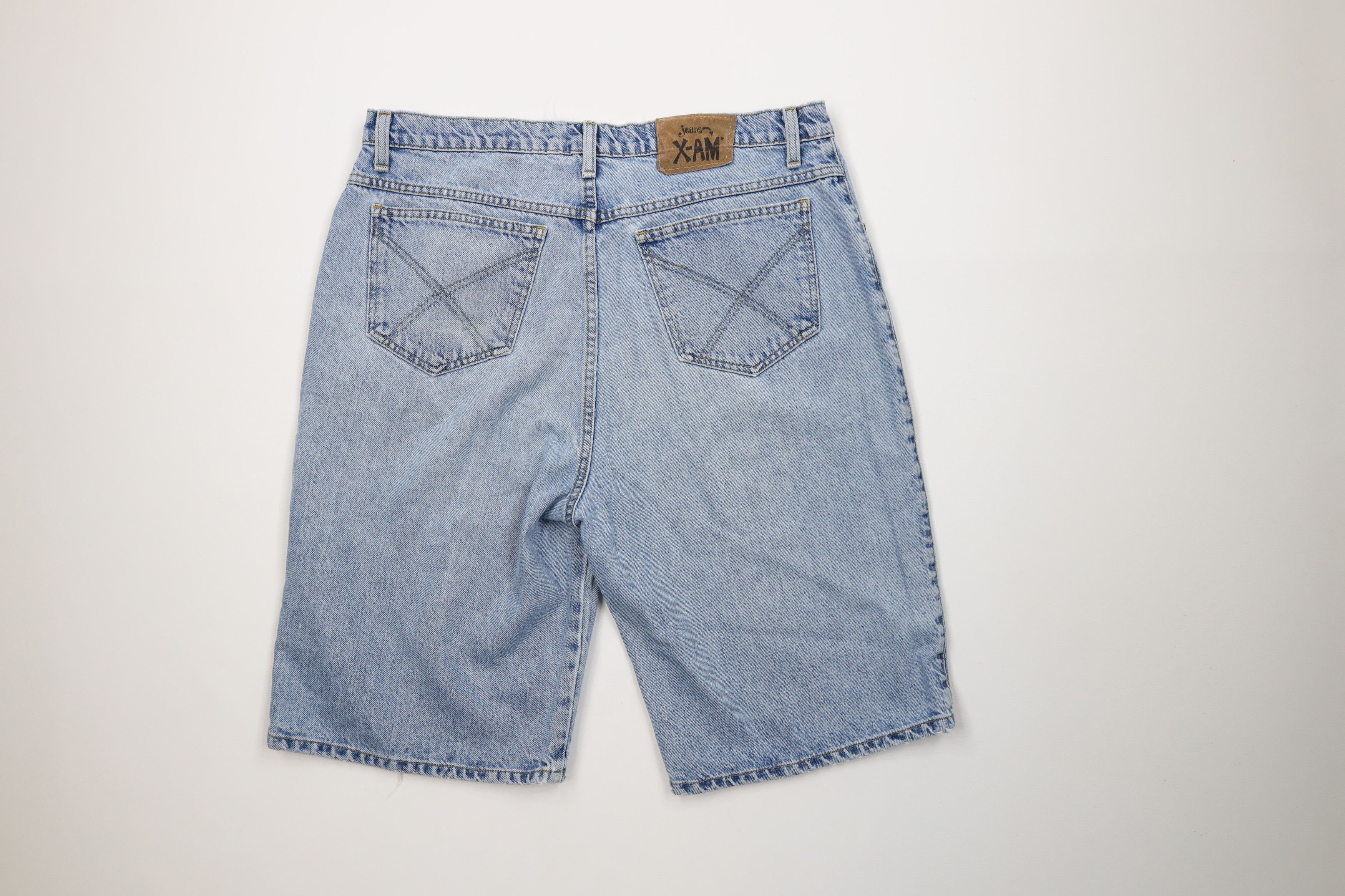 Vintage Vintage 90s Streetwear Fit Denim Jean Shorts Jorts Blue Size US 38 / EU 54 - 13 Thumbnail