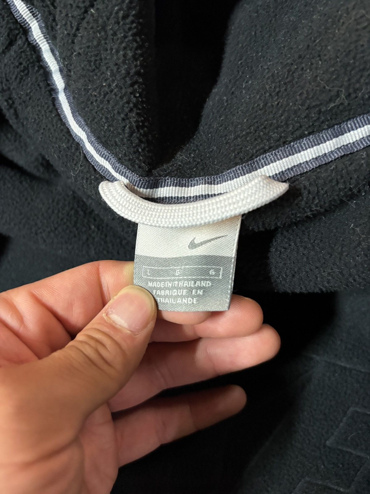 Nike VTG 00’s Nike Y2K Fleece Lined Embroidered Jacket Ghost Gray Size US XXL / EU 58 / 5 - 8 Thumbnail