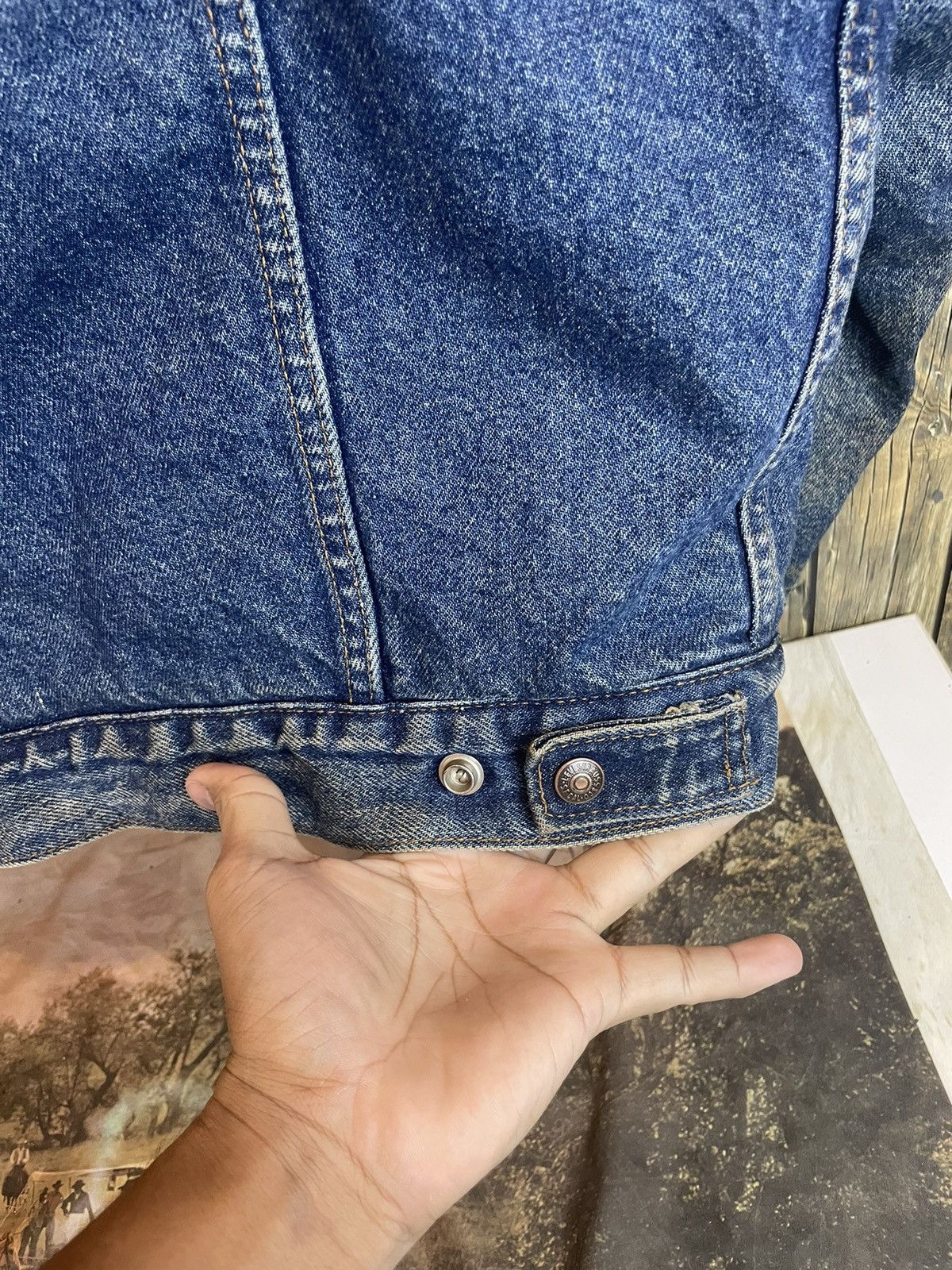 Levi's × Vintage Vintage Levis Denim Jacket Sherpa Made In Usa Size US M / EU 48-50 / 2 - 12 Thumbnail