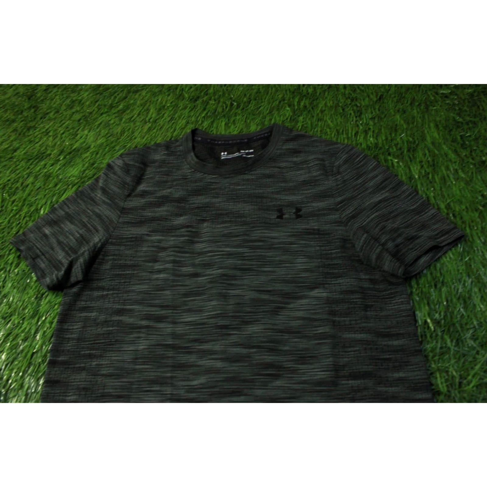 Under Armour Under Armour Threadborne Heatgear T-Shirt Mens Compression Jersey Short Sleeve Gray XS S Regular Adult Small Size Size US S / EU 44-46 / 1 - 2 Thumbnail