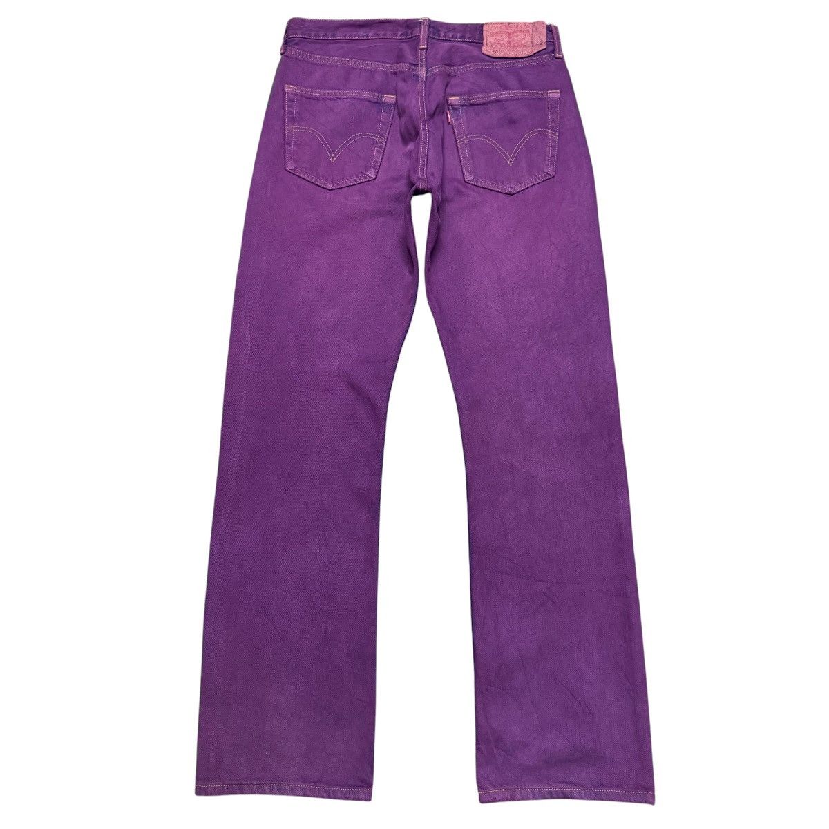 Levi's Vintage Levis 501 Dusty Purple Dyed Jeans Size US 33 - 2 Thumbnail