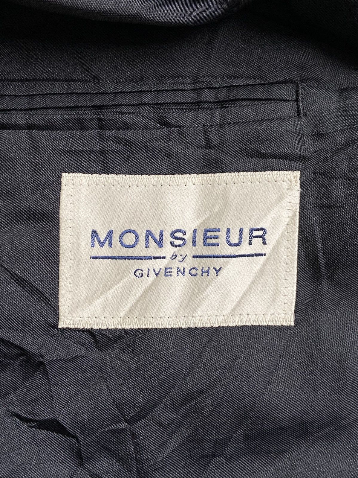 Givenchy MONSIEUR By GIVENCHY Black Suit Size 54L - 12 Thumbnail