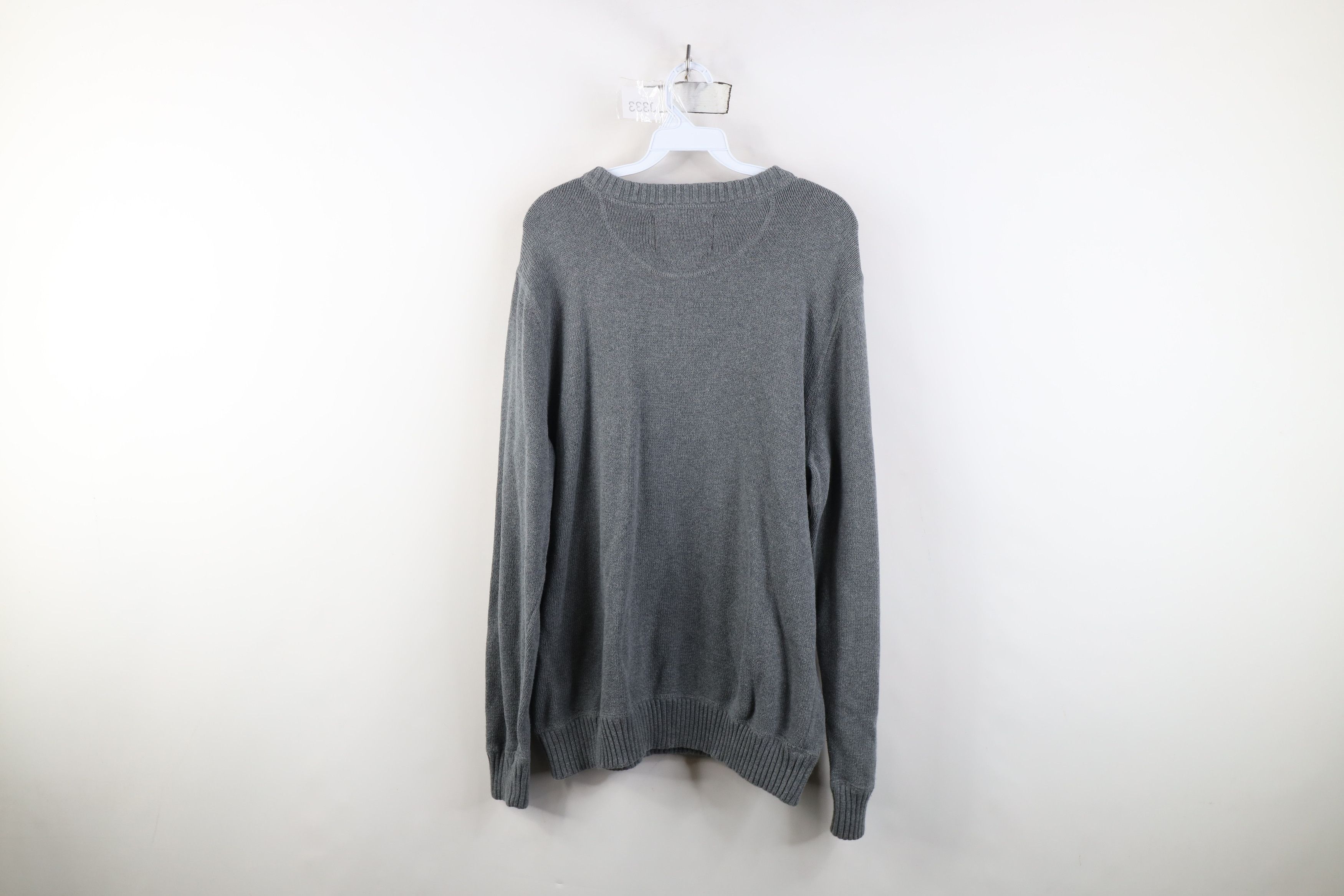 Eddie Bauer Vintage Eddie Bauer Cotton Ribbed Knit Crewneck Sweater Gray Size US XL / EU 56 / 4 - 7 Thumbnail