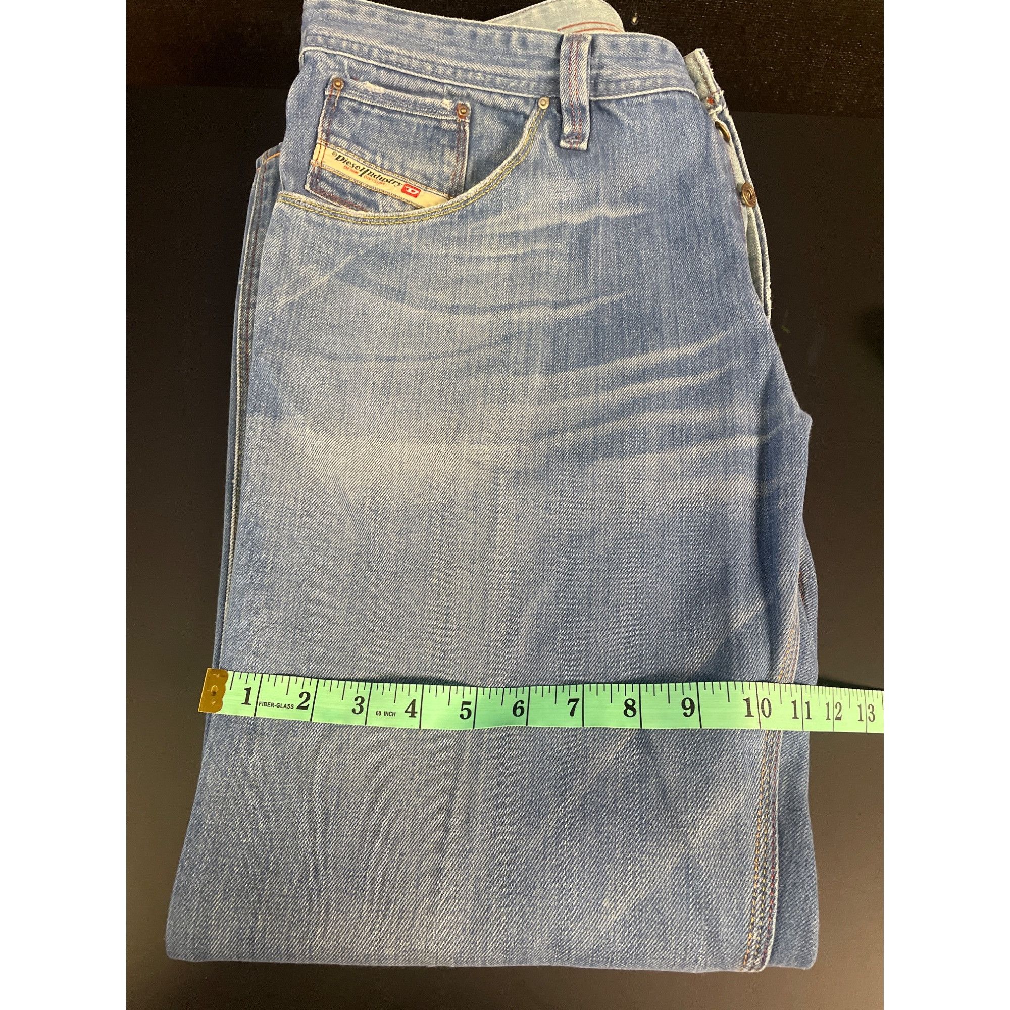 Diesel Diesel Men's Blue Button Fly washed Jeans size 36 x 29 SKU : Size US 36 / EU 52 - 3 Thumbnail