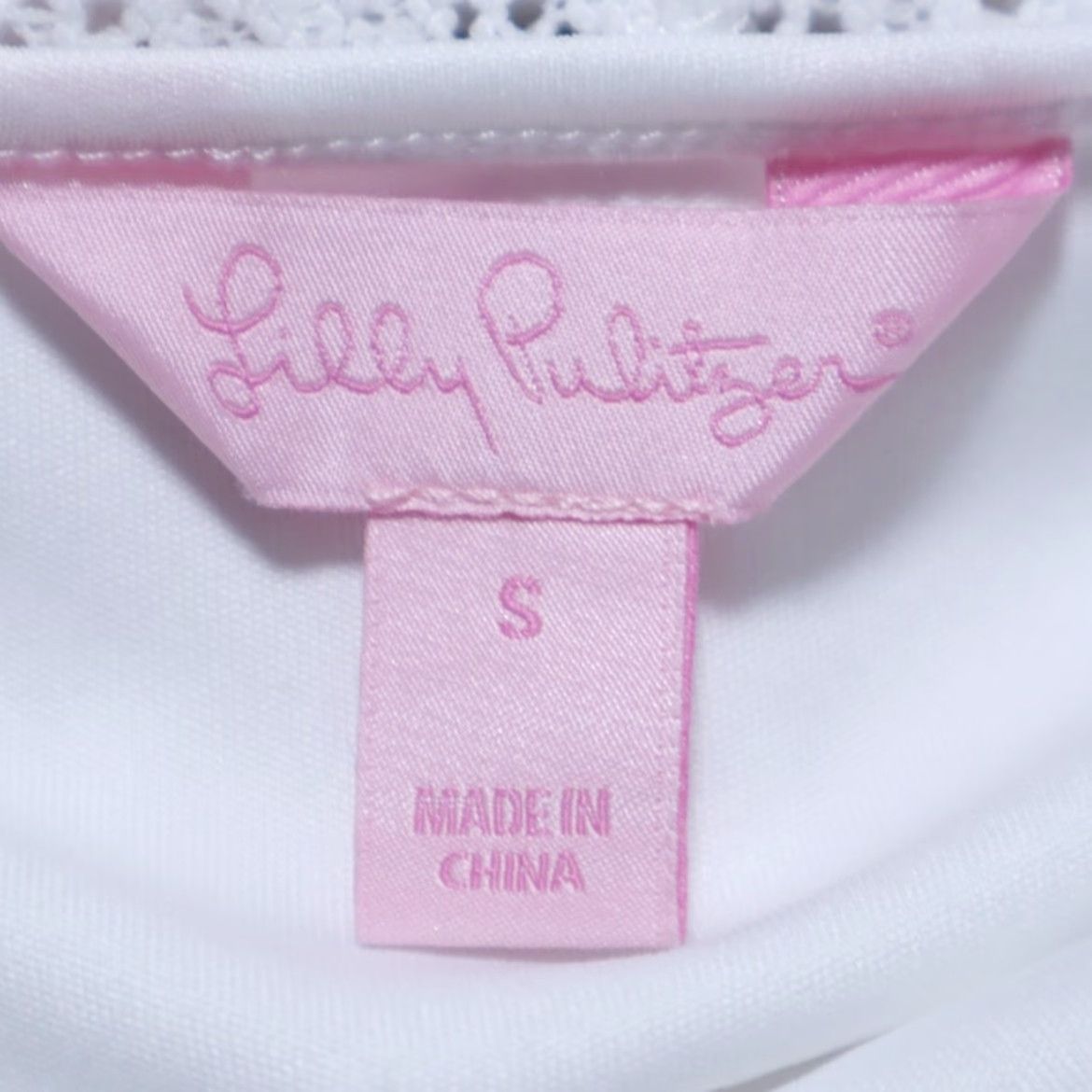 Lilly Pulitzer Lilly Pulitzer Topanga Crochet Lace Solid 3/4 Sleeve Dress White Women's S Shirt Size S / US 4 / IT 40 - 5 Thumbnail