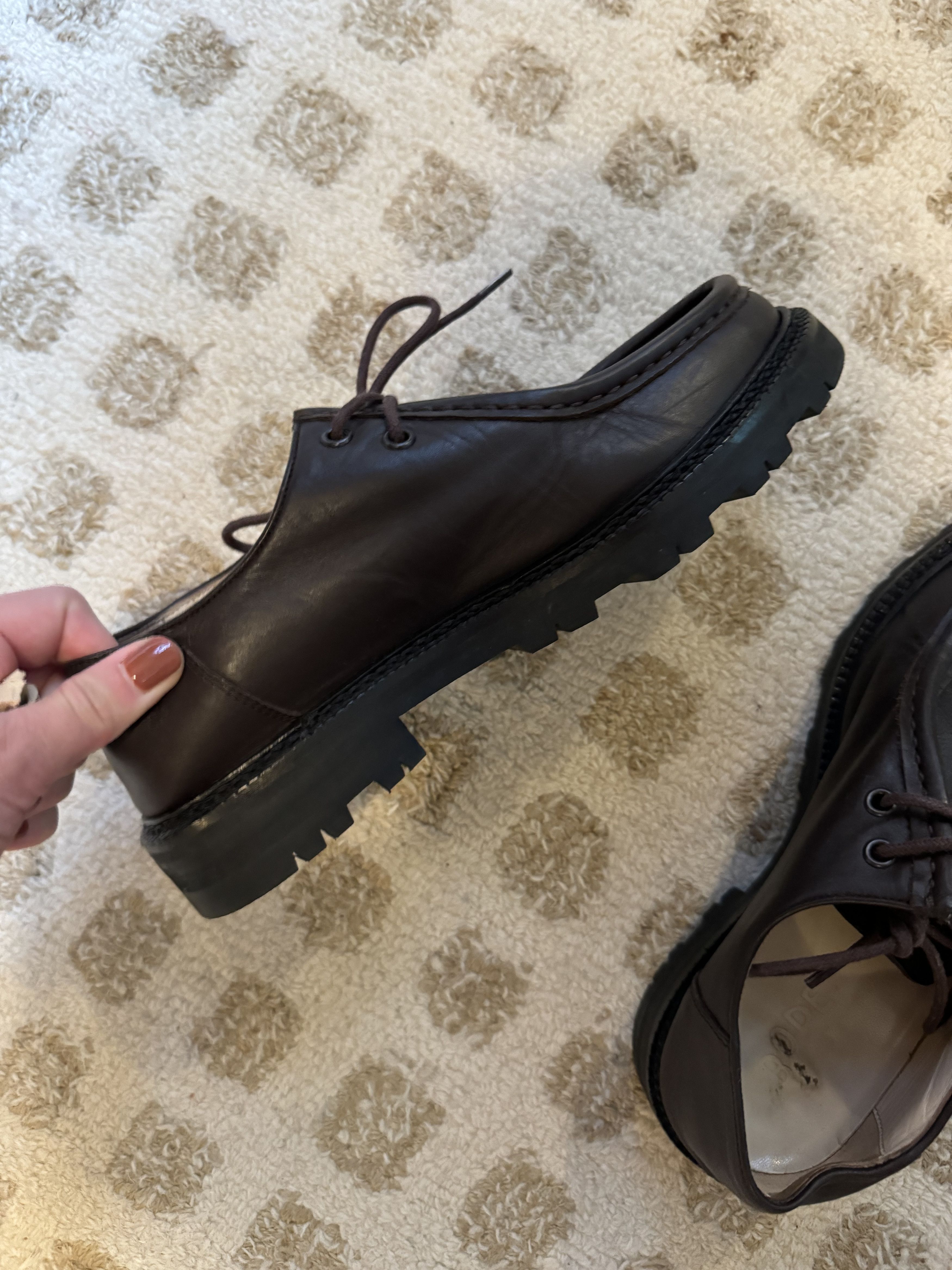 Bode Bode Brown Leather University Shoes Size US 6 / EU 39 - 2 Thumbnail